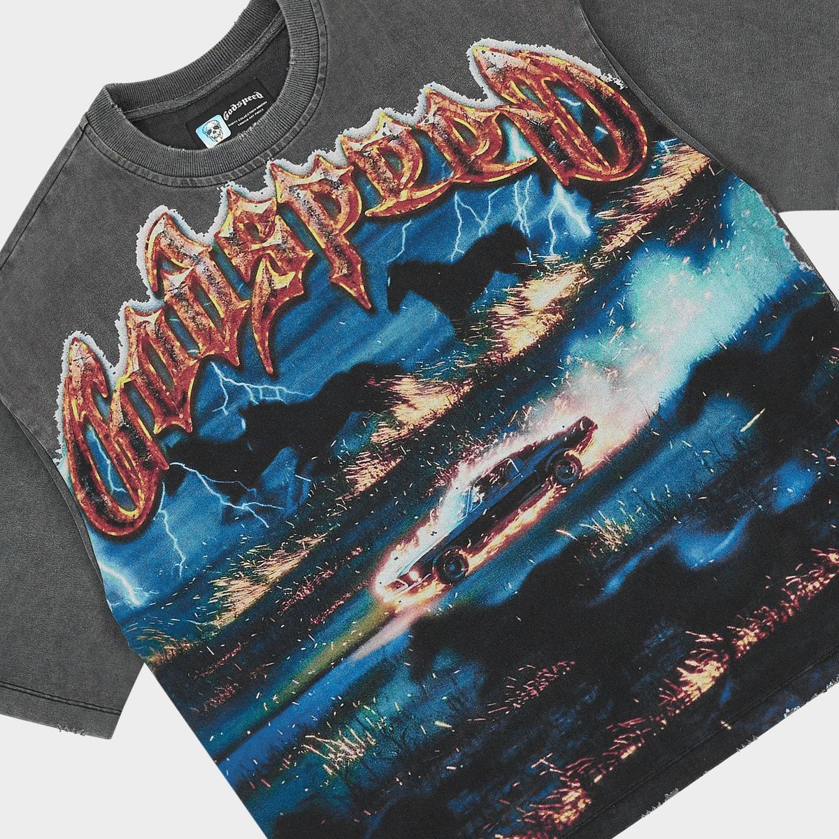 Godspeed Horsepower Tee - Oversized