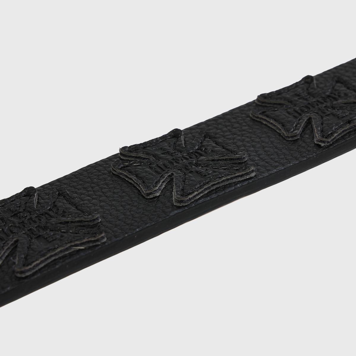 Iron Crest Patch Belt Black on Black