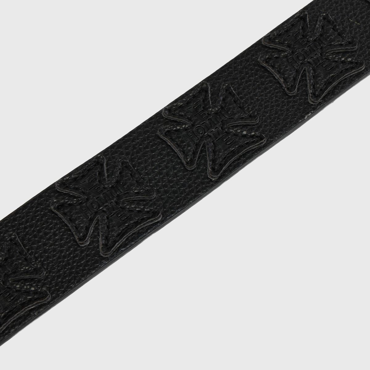 Iron Crest Patch Belt Black on Black