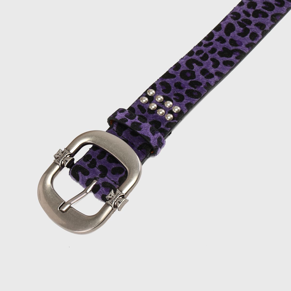 Iron Crest Purple Cheetah Belt