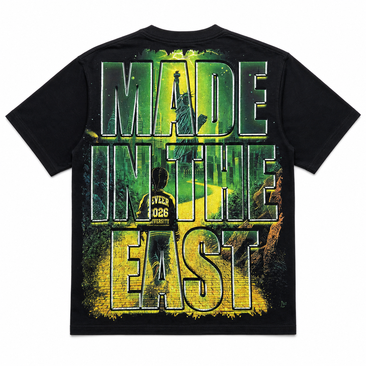 Reveer - Brick Road Graphic T-Shirt – Black