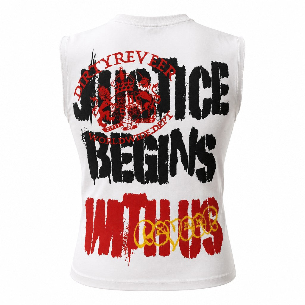 Reveer - SOCIAL SECURITY Cut-Off Graphic Tee