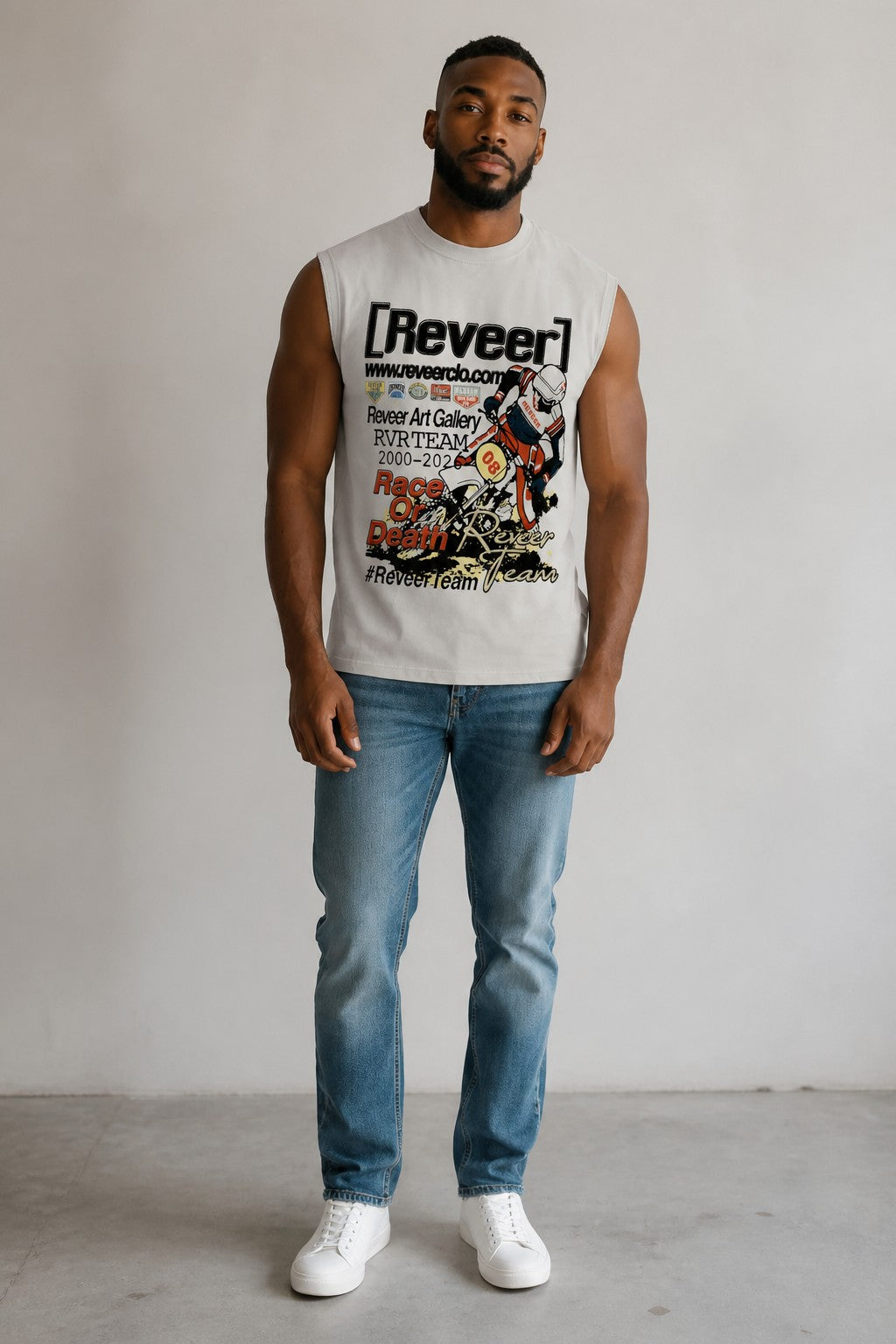 Reveer - MOTOCROSS Cut-Off Graphic T-Shirt
