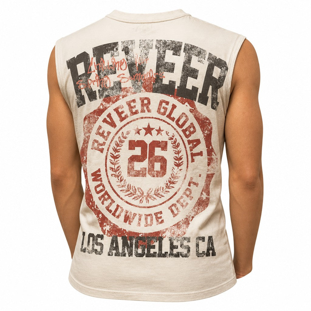Reveer - STARS Cut-Off Graphic T-Shirt