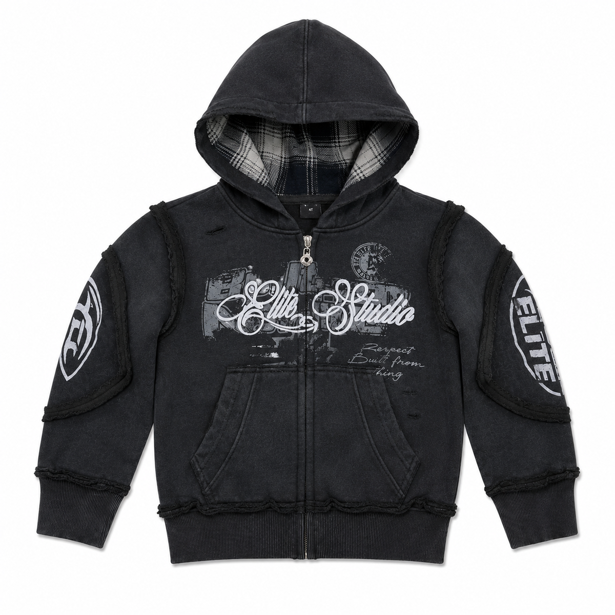 Embroidered Royal Kids Hoodie