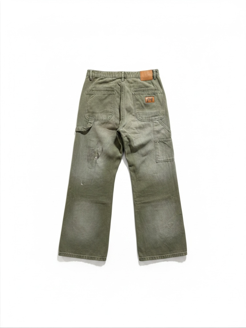 PROFIT MINDED Olive Green Carpenter Pants