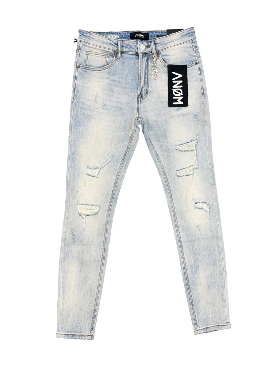 ANOM DENIM Subzero Skinny Jeans – Light Blue
