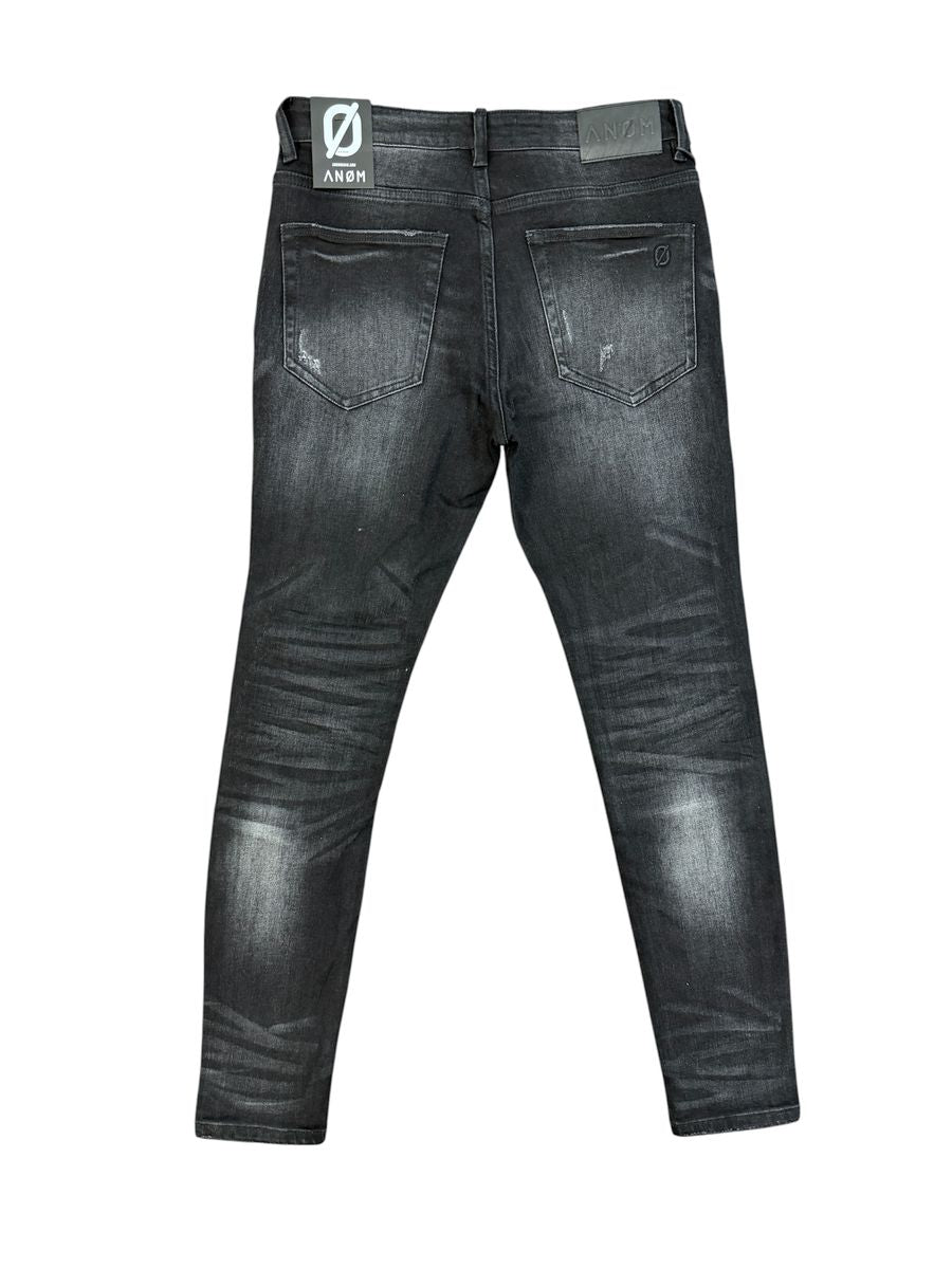 ANOM DENIM Granite Skinny Jeans – Black Wash