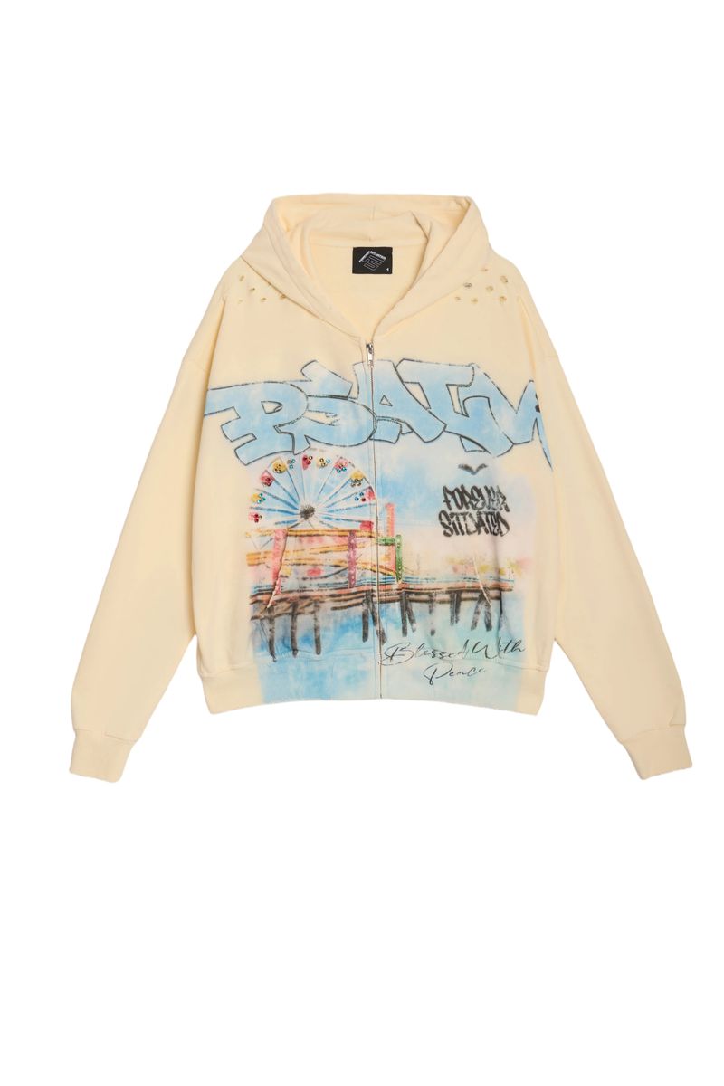 Forever Situate “Ferris Wheel” Hoodie – Cream