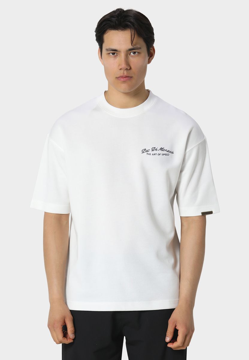 PAS DE MONACO VANTE Logo Graphic T-Shirt – White