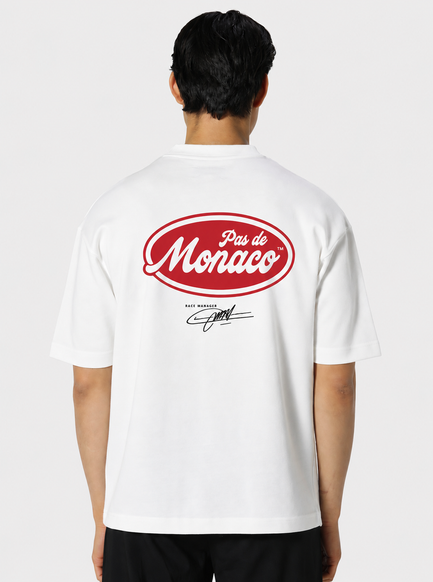 PAS DE MONACO VANTE Logo Graphic T-Shirt – White