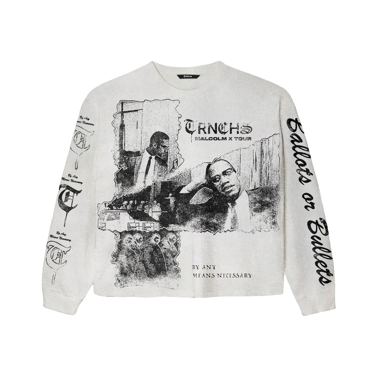 Trnchs X Malcom Sweater - Graphic White
