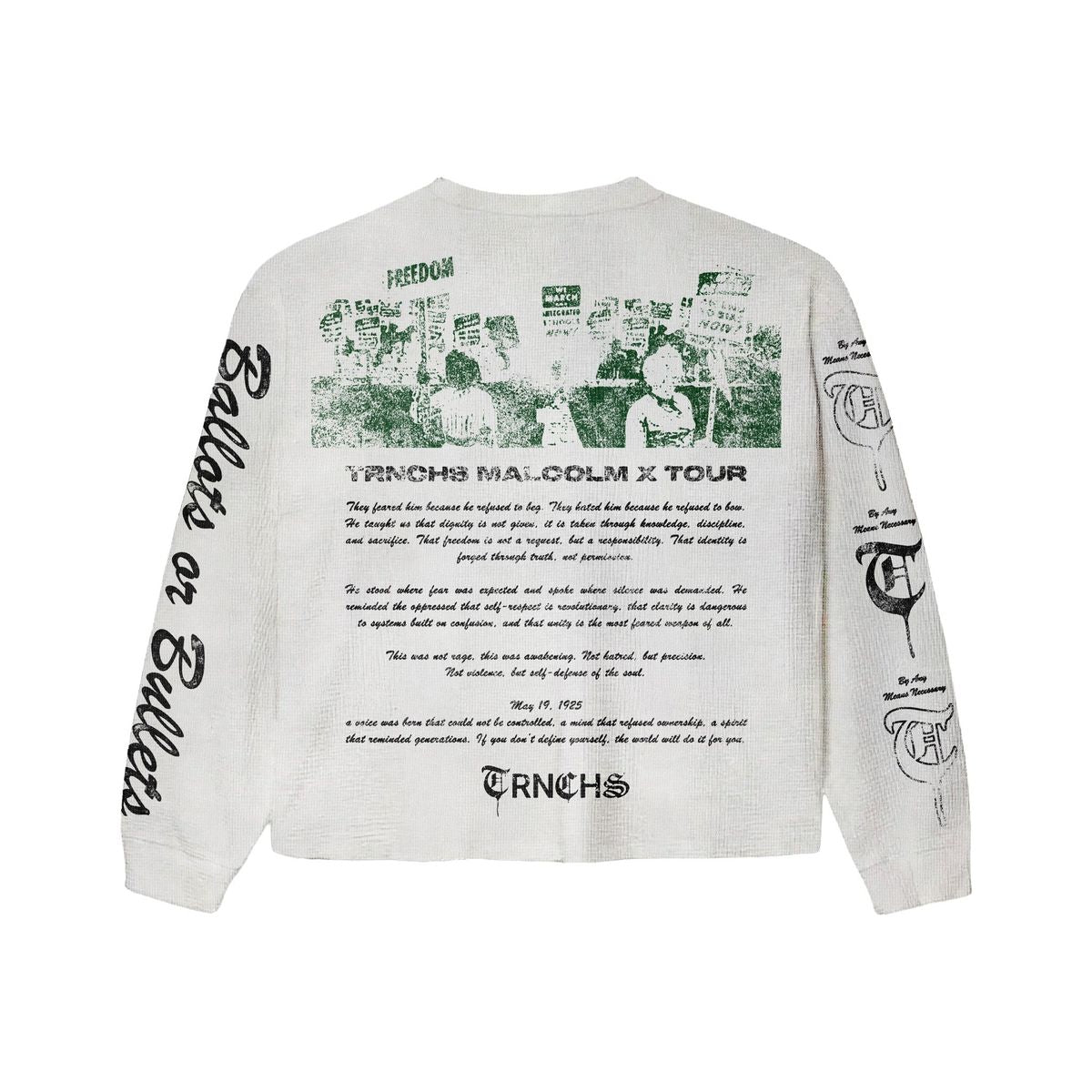 Trnchs X Malcom Sweater - Graphic White