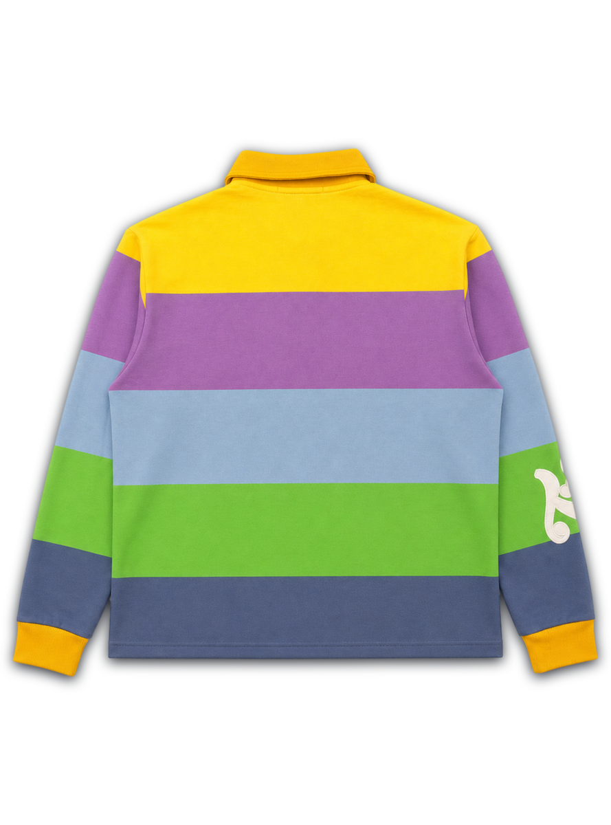 NME NYC Trapper Verdict 78 Long Sleeve Polo Shirt – Multi