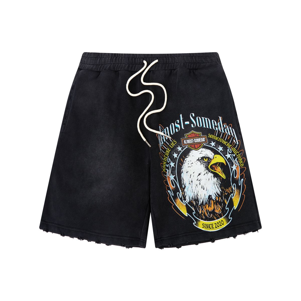 Outward Terry Shorts - Sun Fade Black