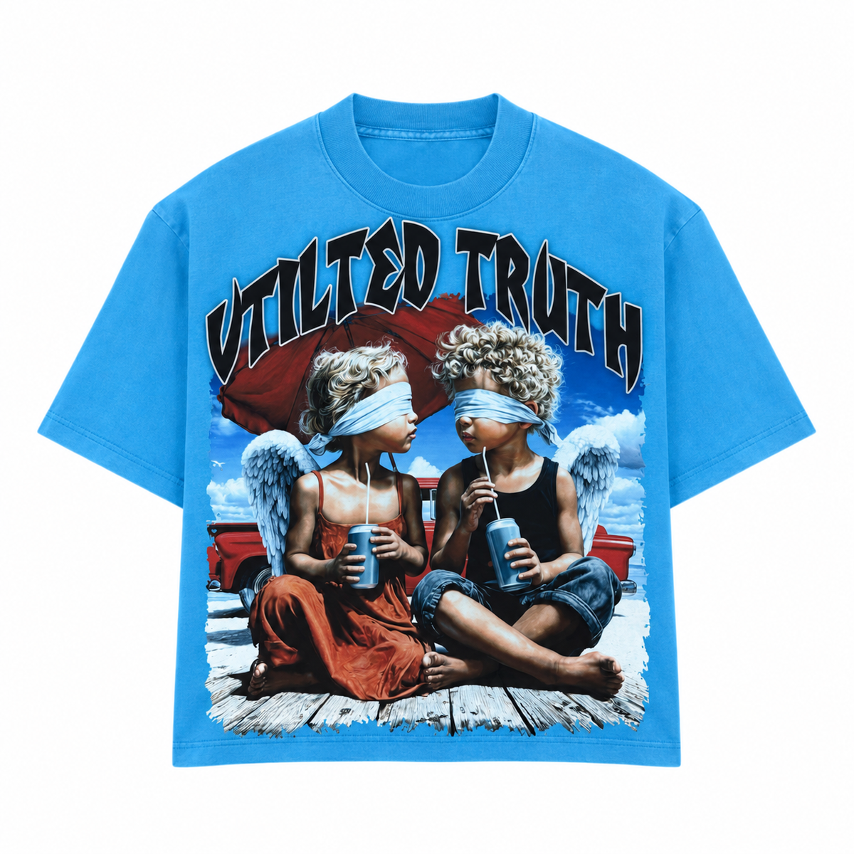 Vtilted “Truth” Tee – Blue