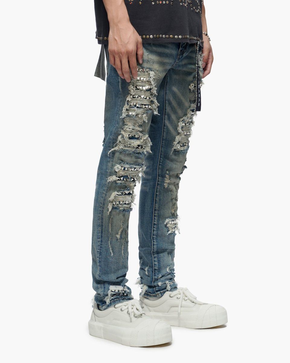 Nobleton Medium Dirty Blue Skinny Jeans
