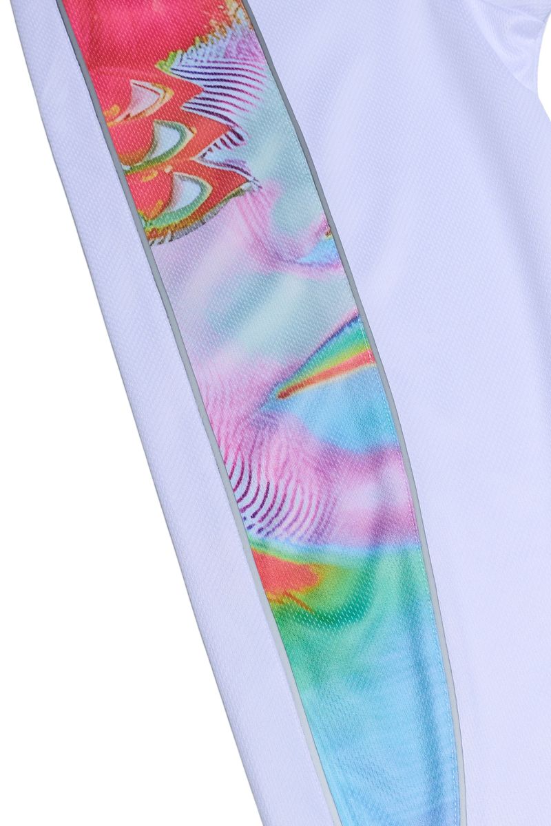 Sanity Style Y2K Graphic Long Sleeve Performance Jersey – White/Multi-Color