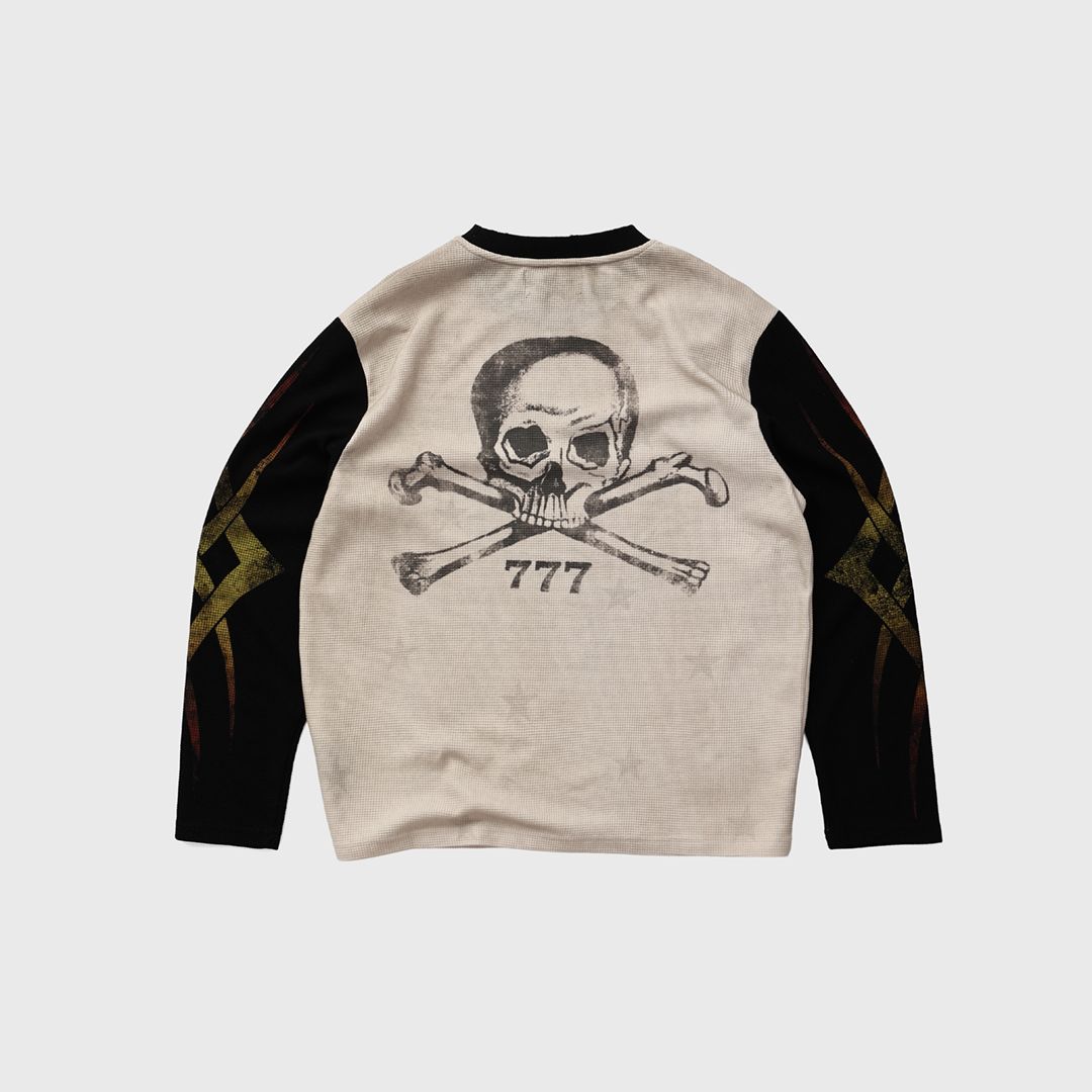 Homme+Femme 777 Maison Thermal Shirt – Cream/Black