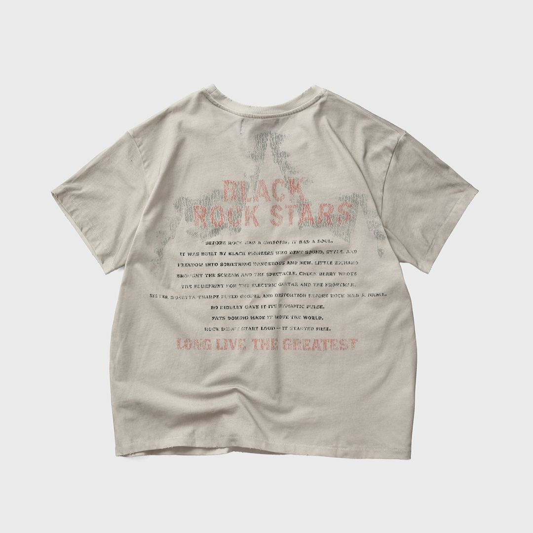 Homme+Femme The Originals Distressed Graphic Tee – White