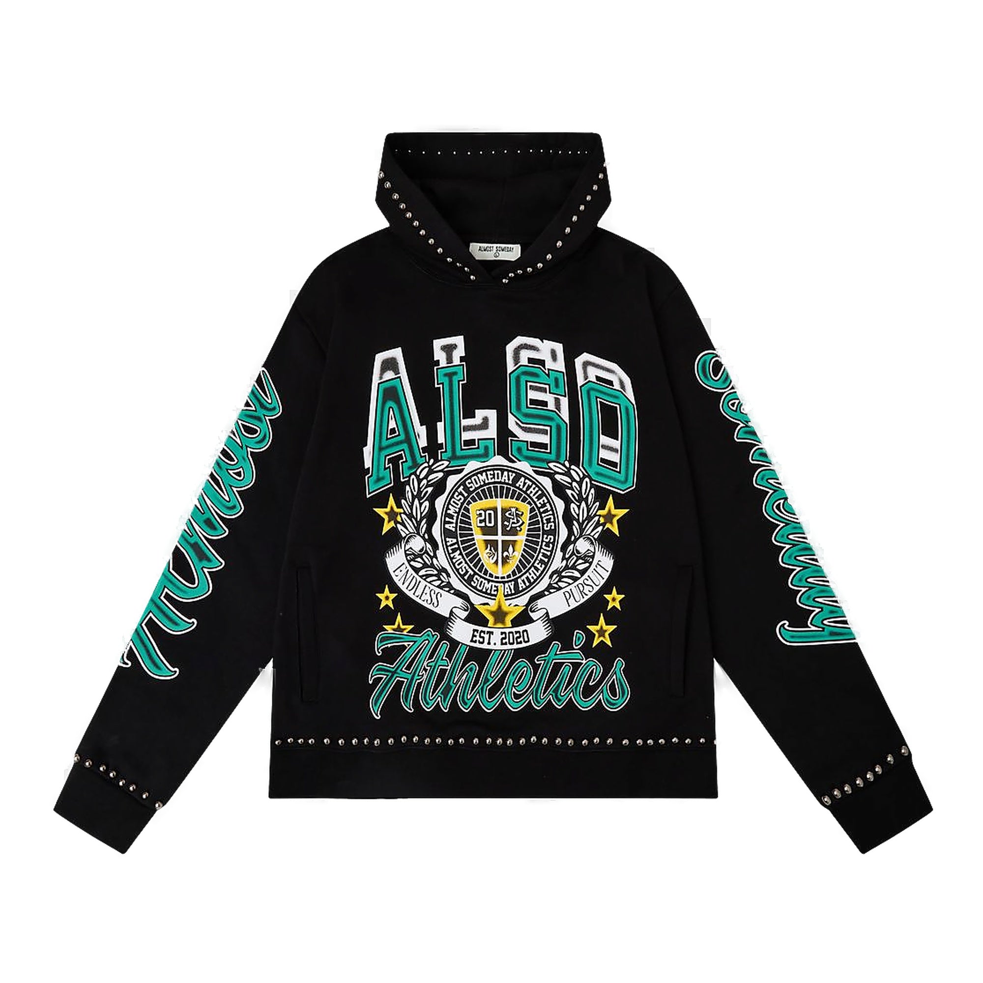 Almost Someday Athletics Hoodie - Black for Men