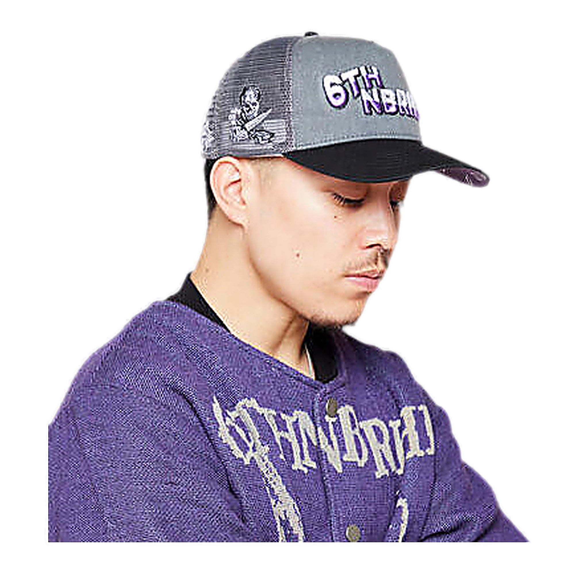 6Th Nbrhd Logo Snapback Hat - Mesh