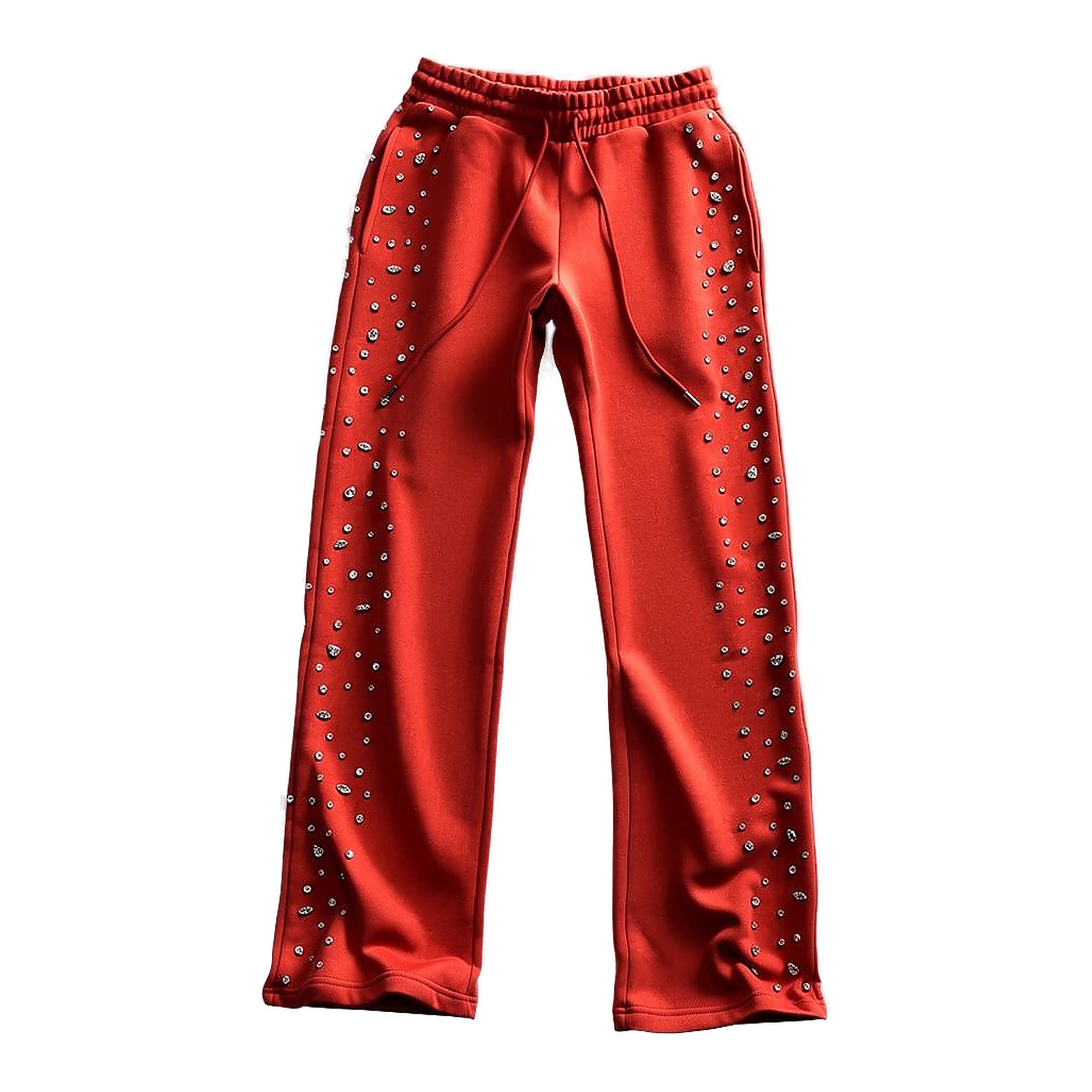 Red Poppy Men's Sweatpants - Red Color