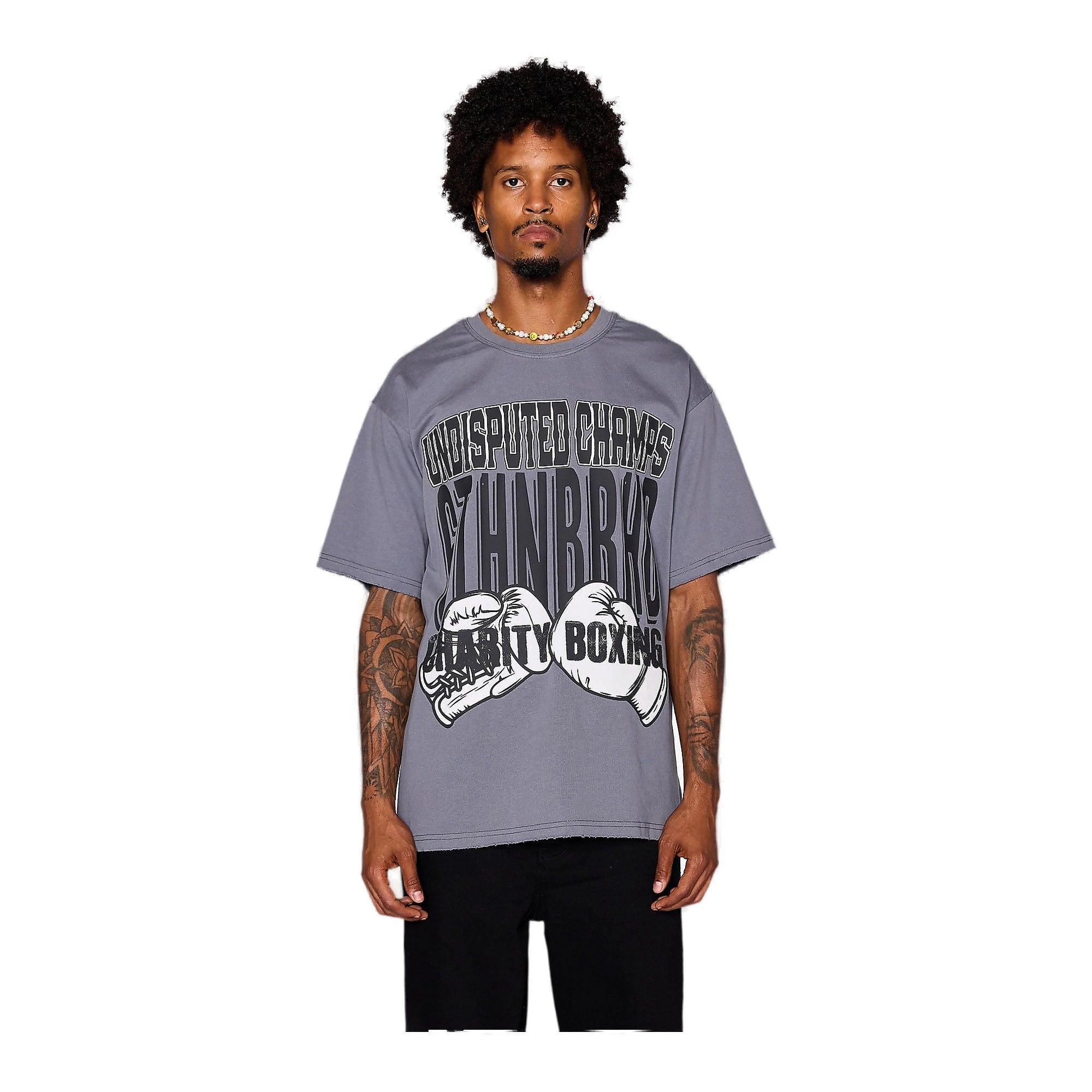 6Th Nbrhd Stoppable Champs Men's T-Shirt - Gray