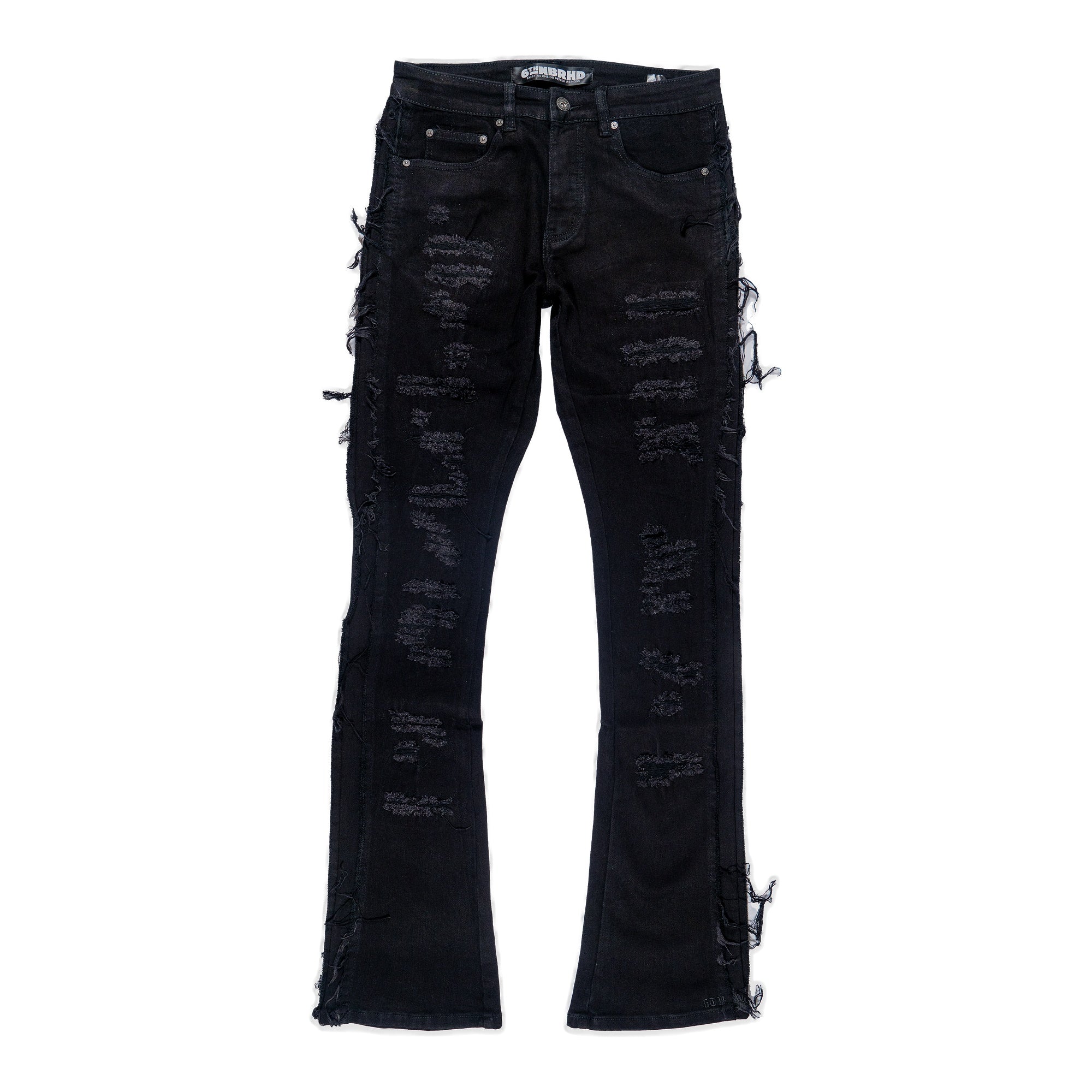6Th Nbrhd Reconstruct Men's Jeans - Black