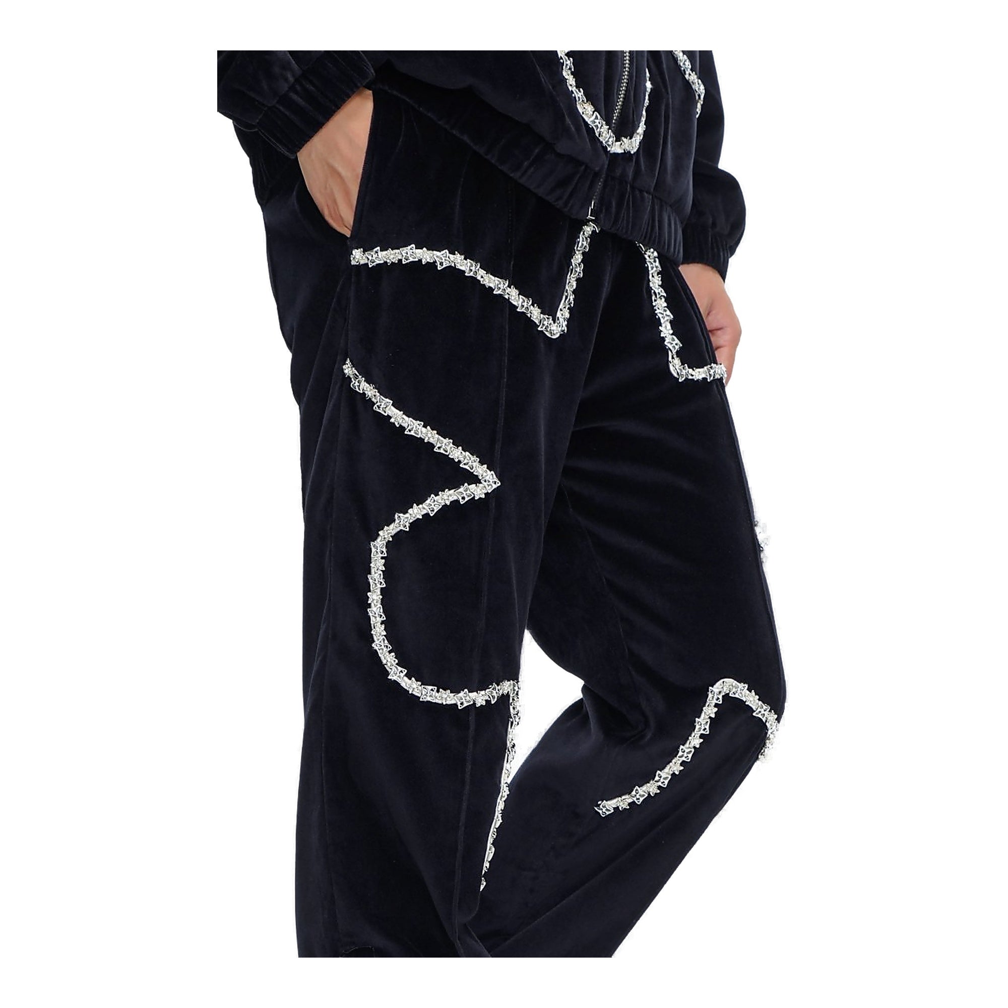 Valabasas Dahlia Velour Pants - Black