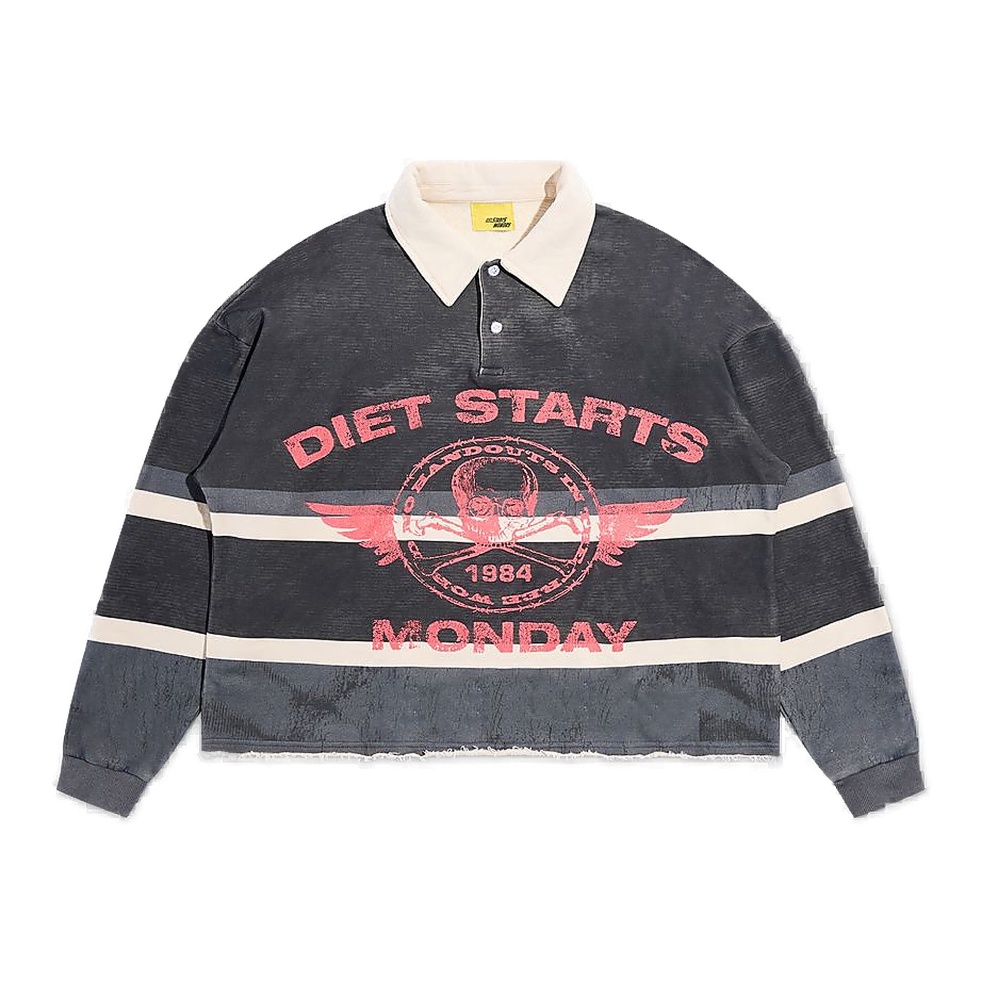 Diet Starts Free World Rugby Men's Shirt - Gray