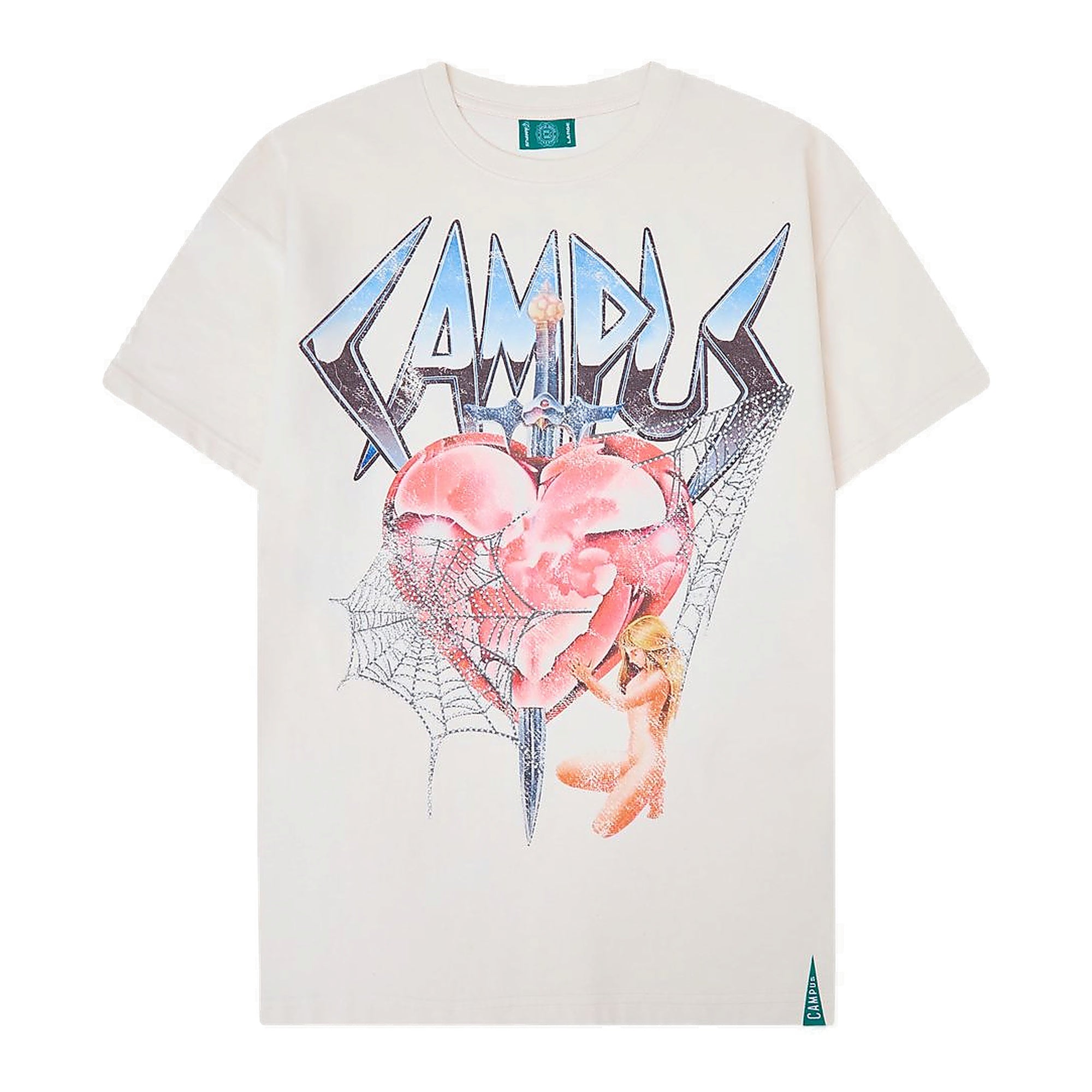 Campus Broken Web Tee Men's T-Shirt - White