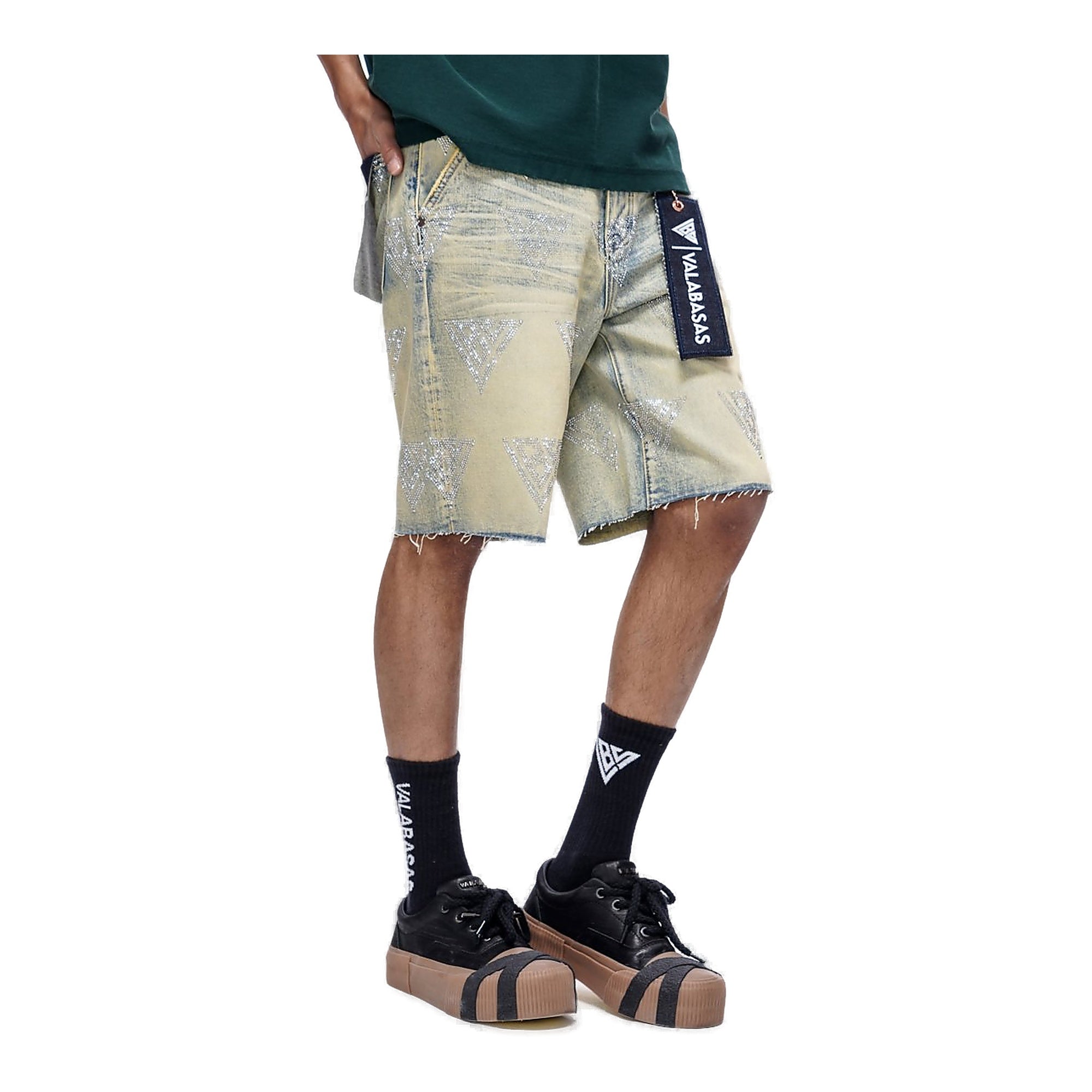 VALABASAS Palace Vintage Wash Jorts - Denim Shorts