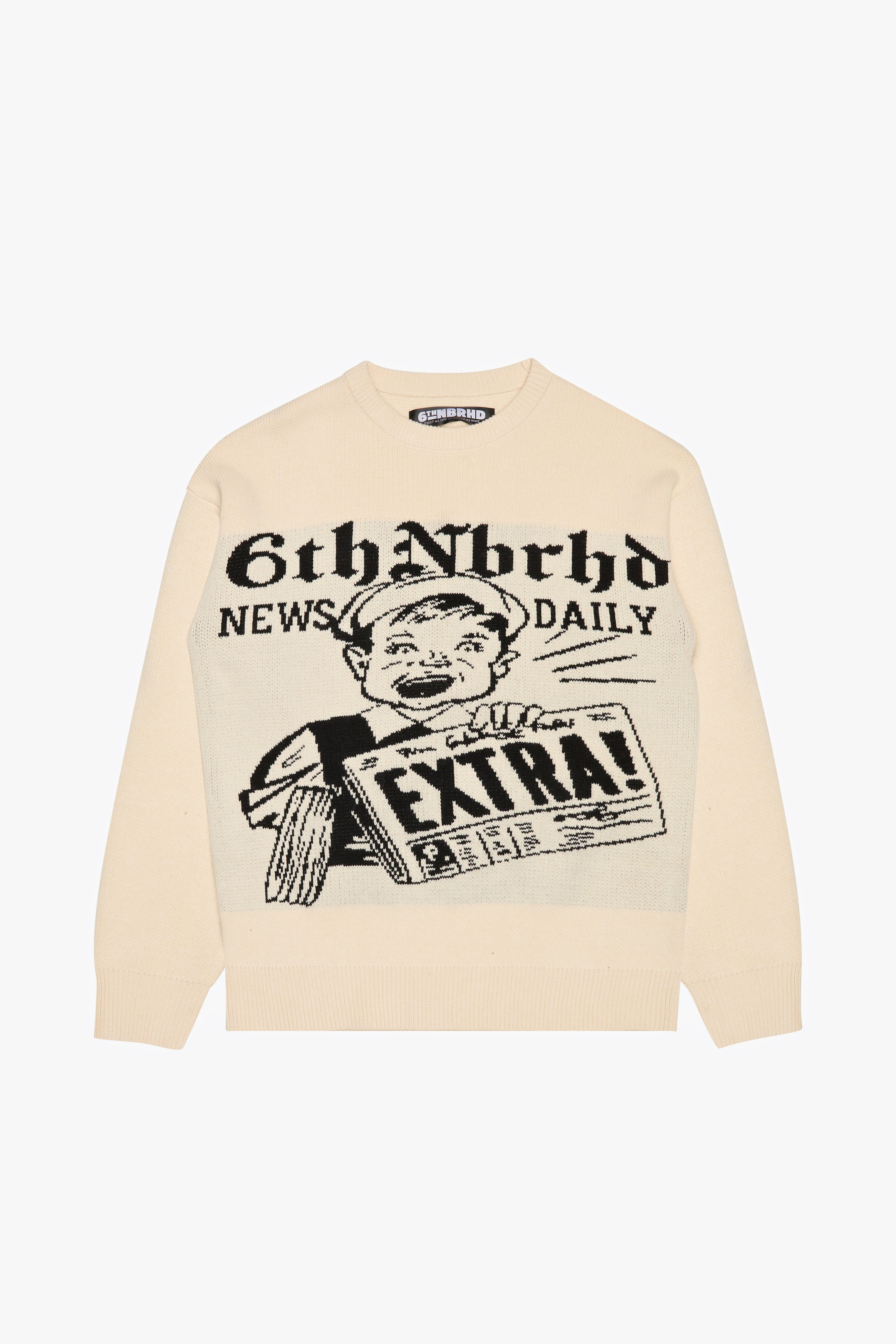 6Th Nbrhd Media Men's Sweater - Beige