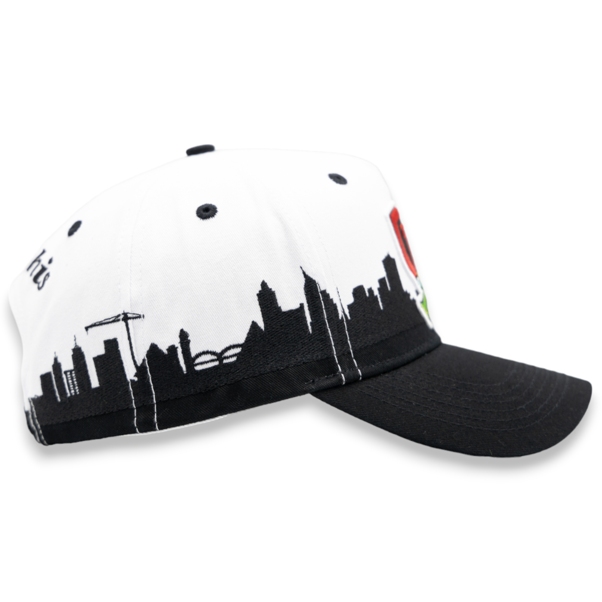 Gth Gth Memphis Skyline Snapback Hat - Embroidered Design