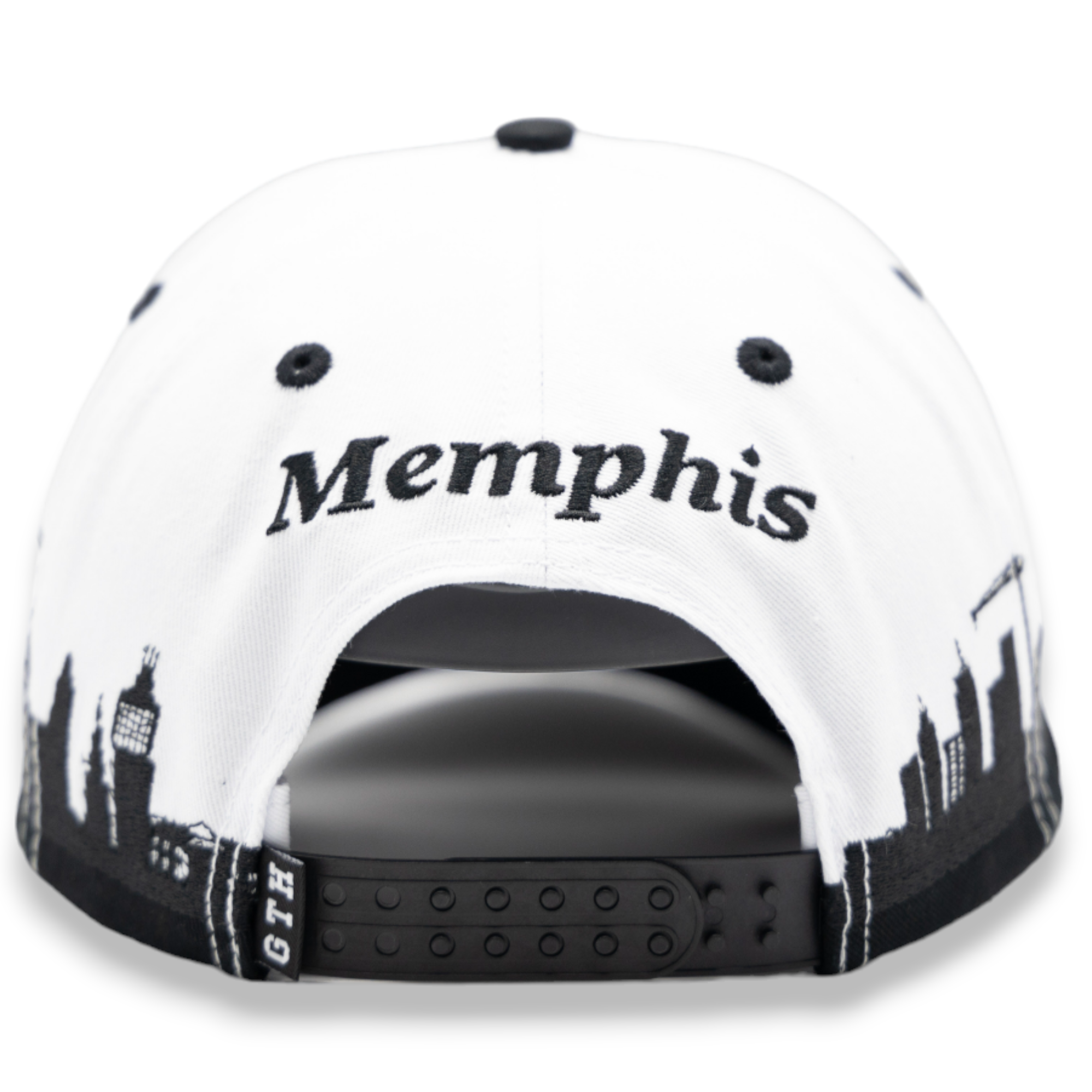 Gth Gth Memphis Skyline Snapback Hat - Embroidered Design