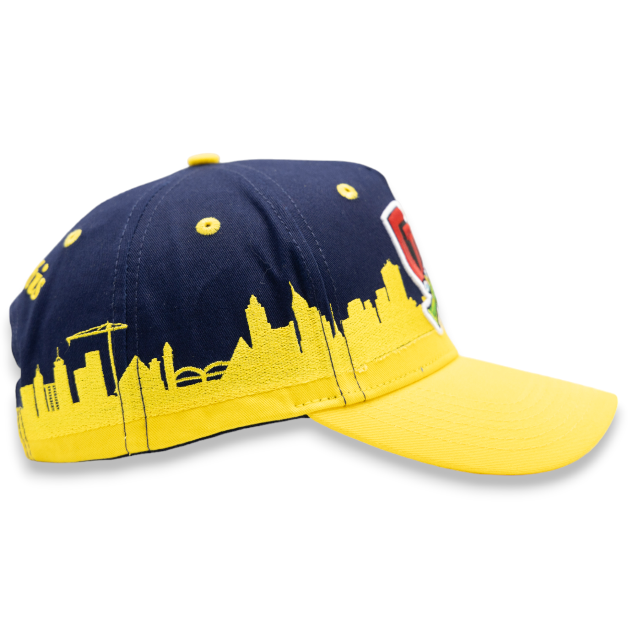 Gth Gth Memphis Skyline Snapback Hat - Embroidered Design