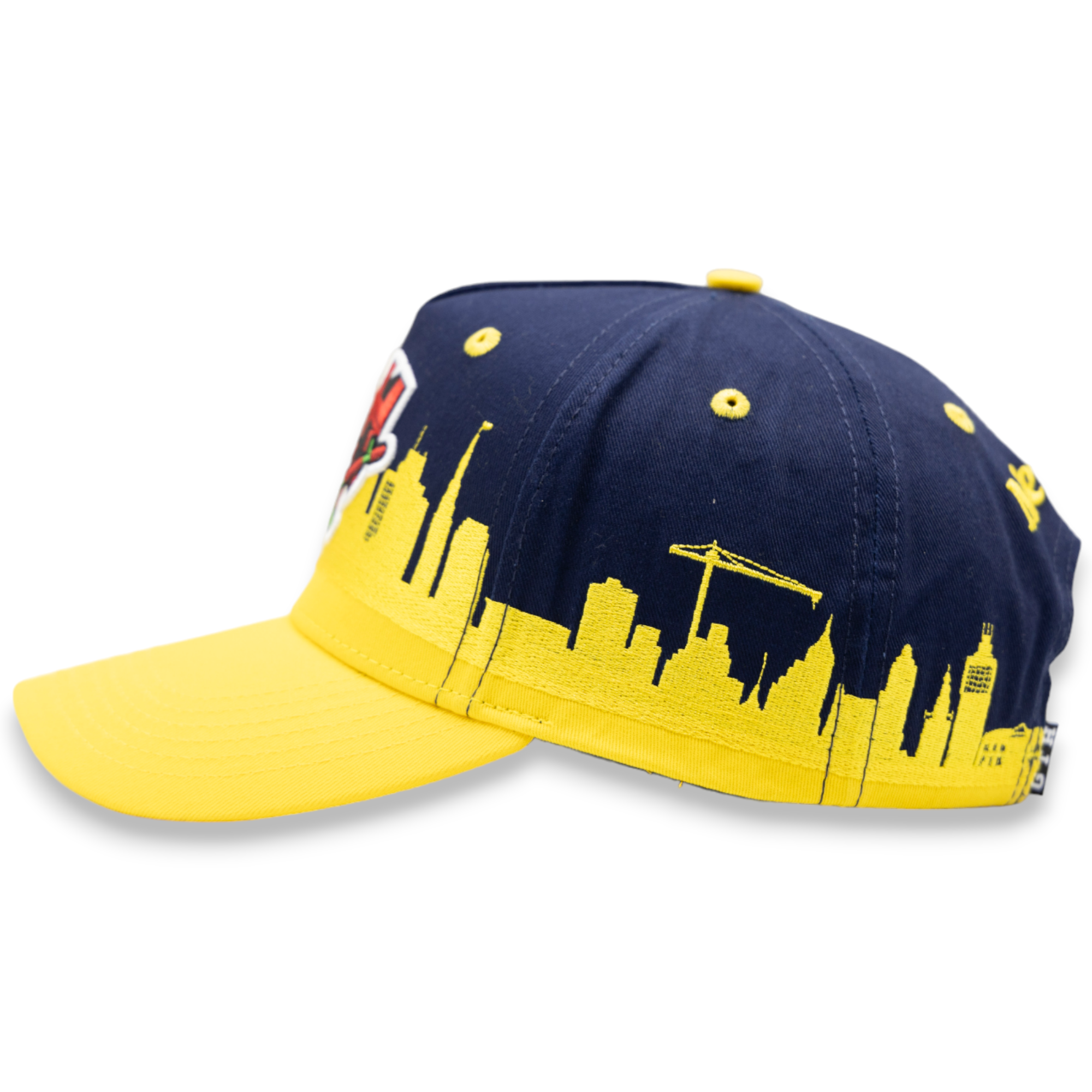Gth Gth Memphis Skyline Snapback Hat - Embroidered Design