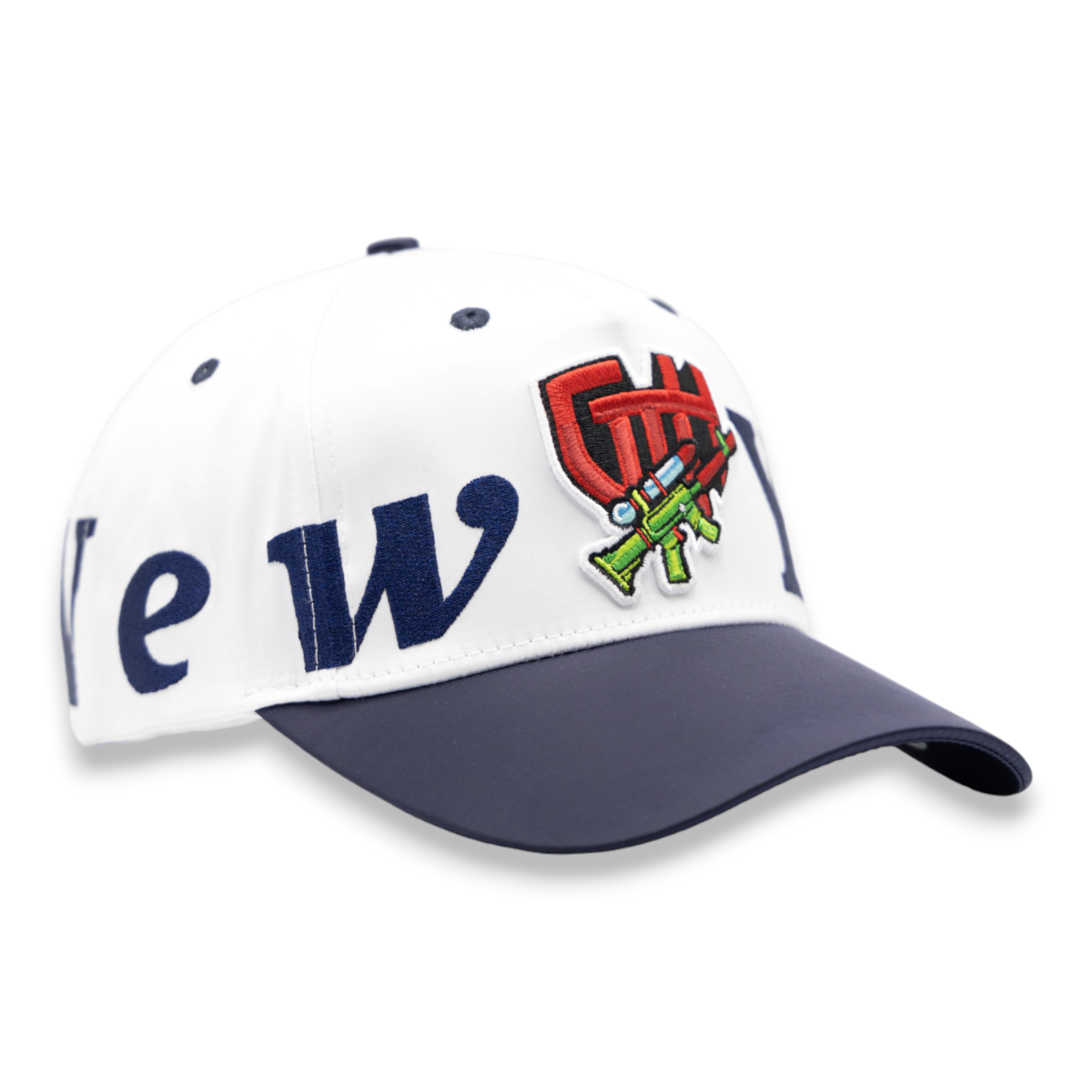 GTH White and Navy Embroidered Cap