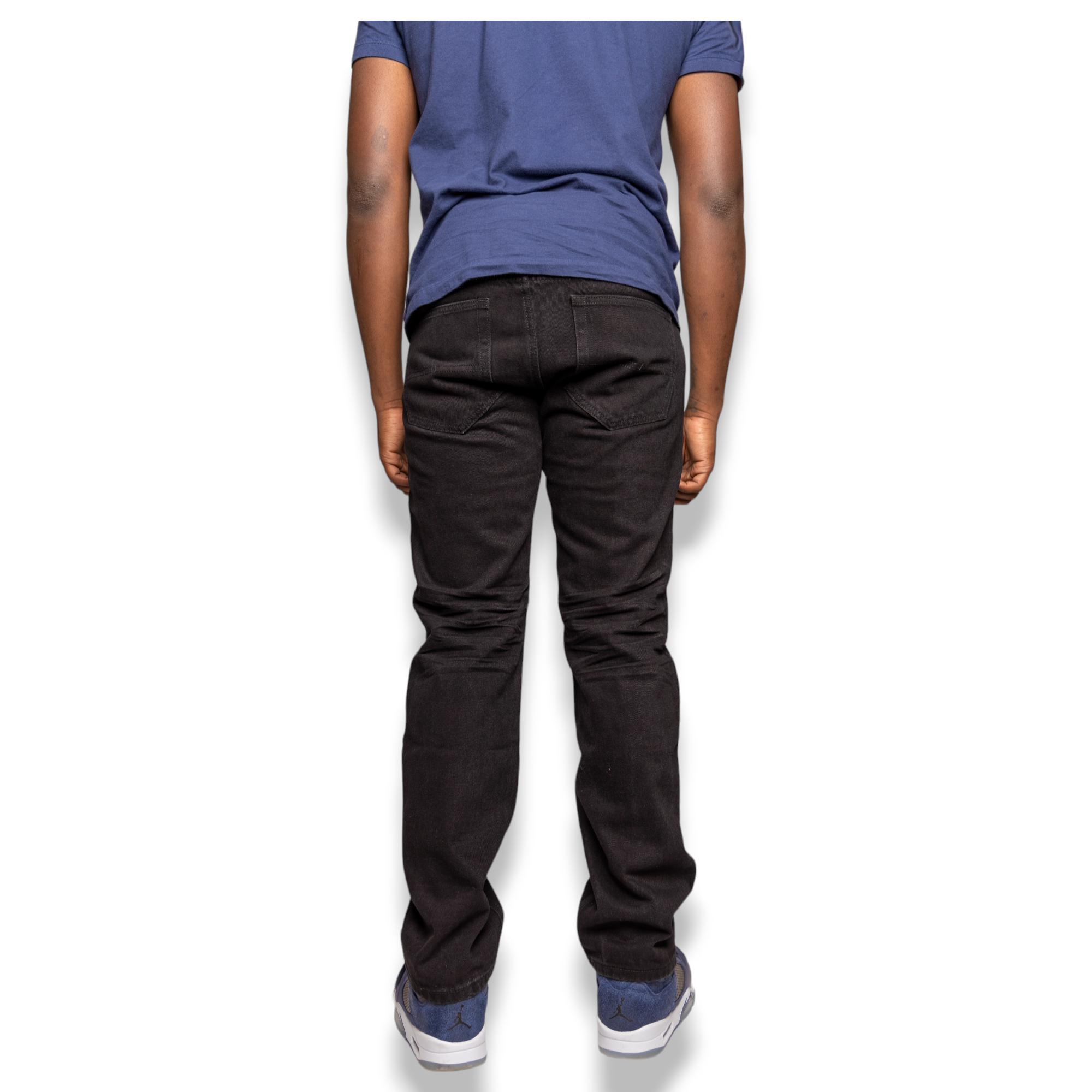 HAJJI DENIM - Men's Non-Stretch Denim - JET BLACK