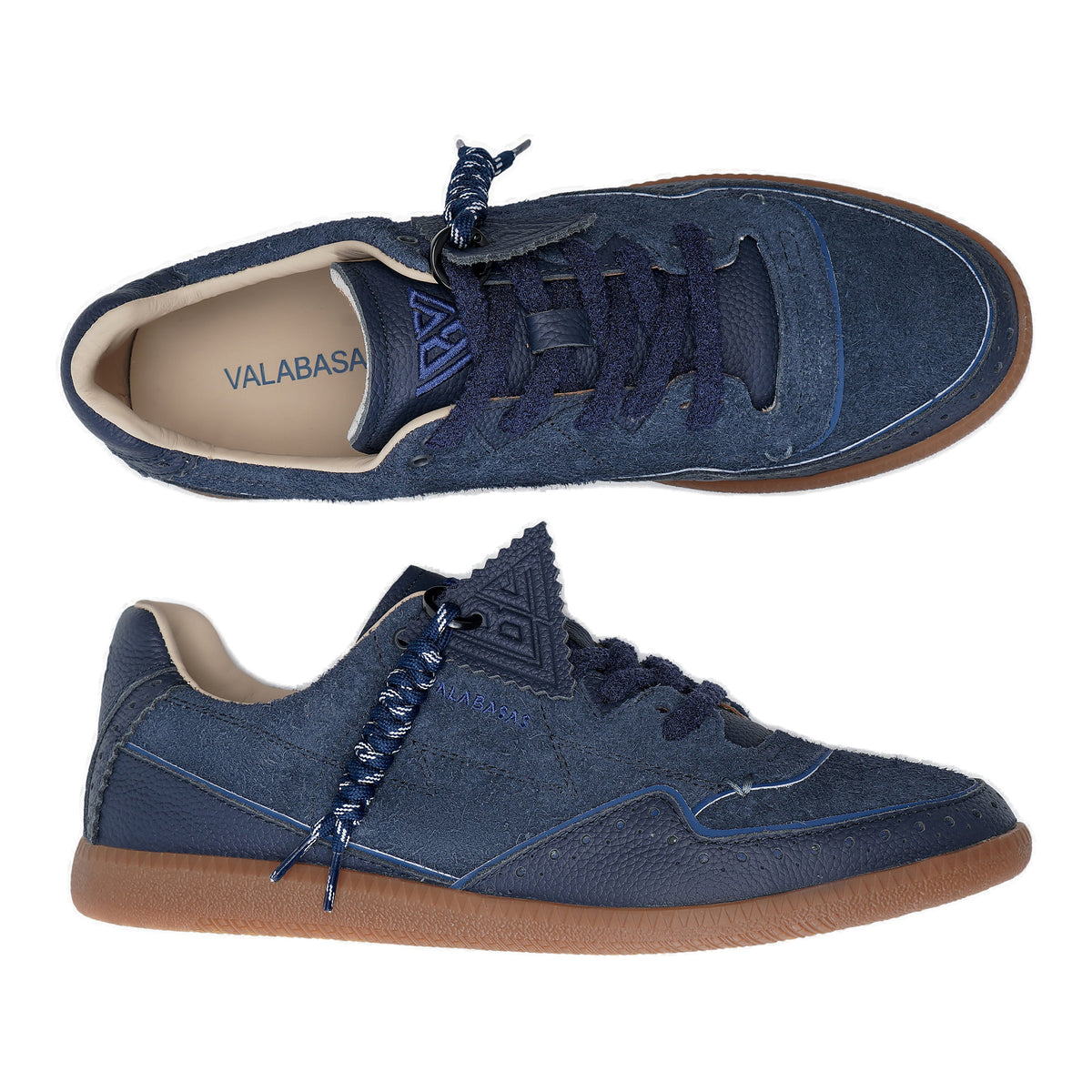 Valabasas Abel Sneakers - Braided Lace Navy