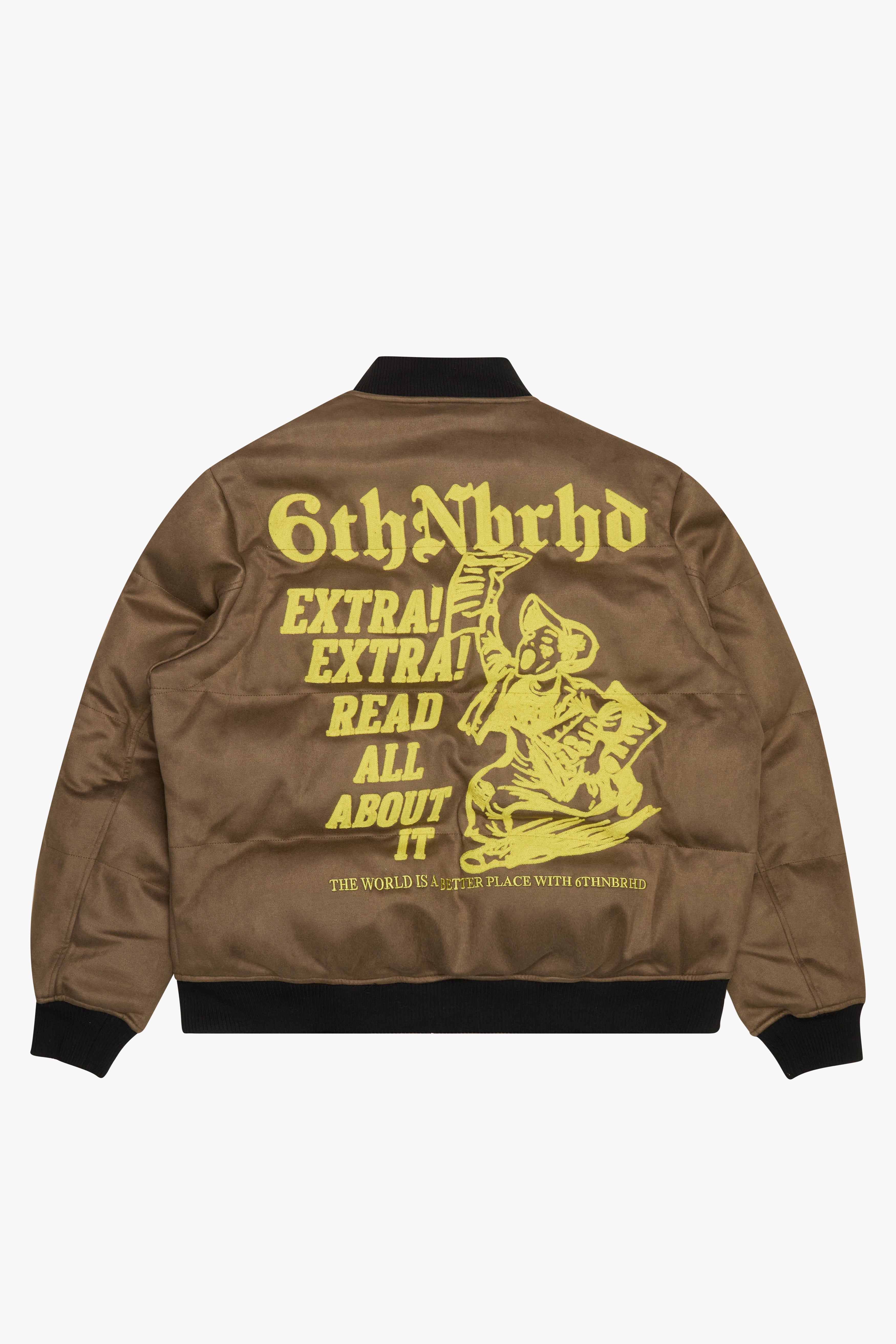 6Th Nbrhd Headlines Men's Jacket - Brown