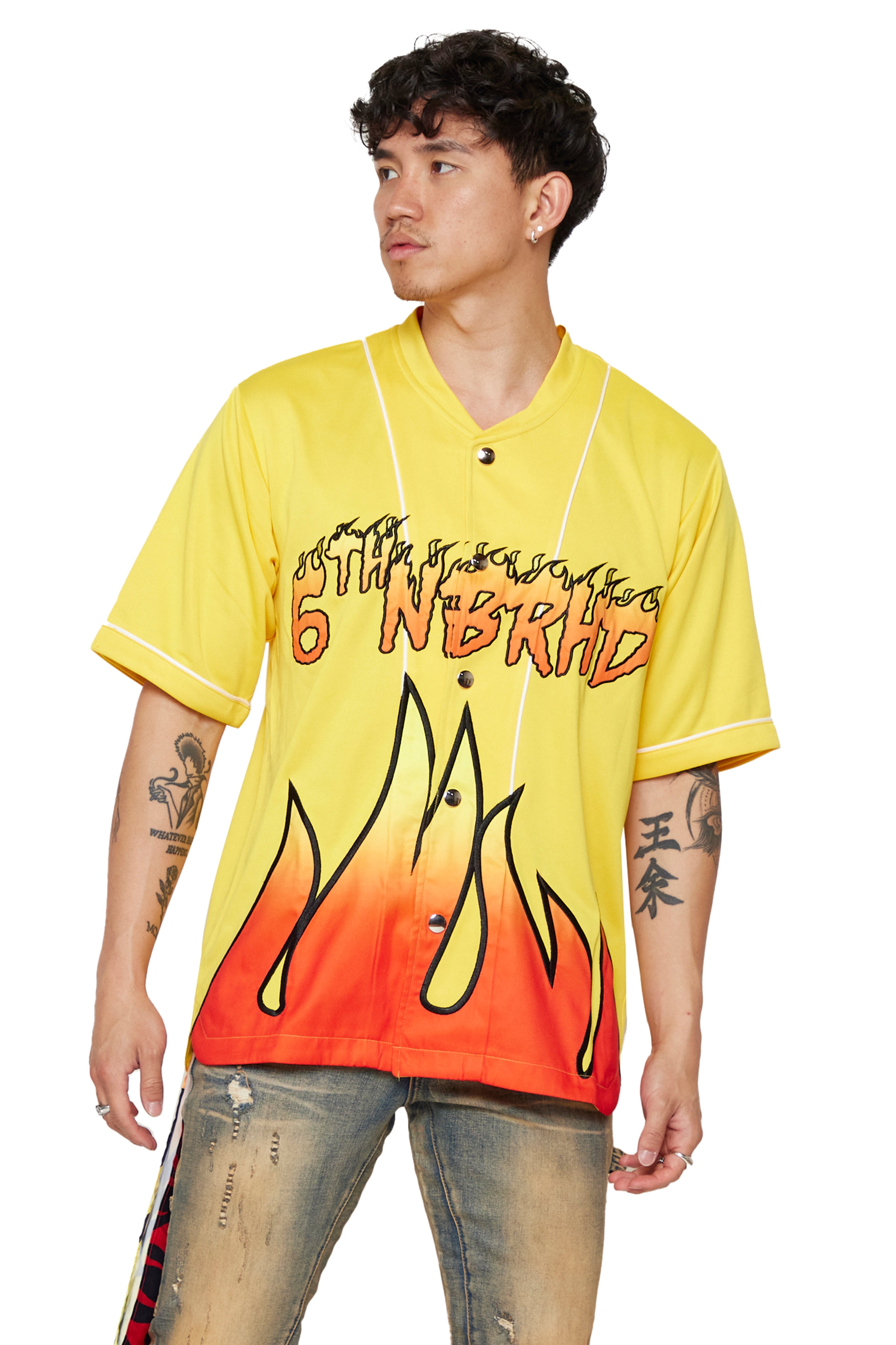6TH NBRHD Flames Shirt