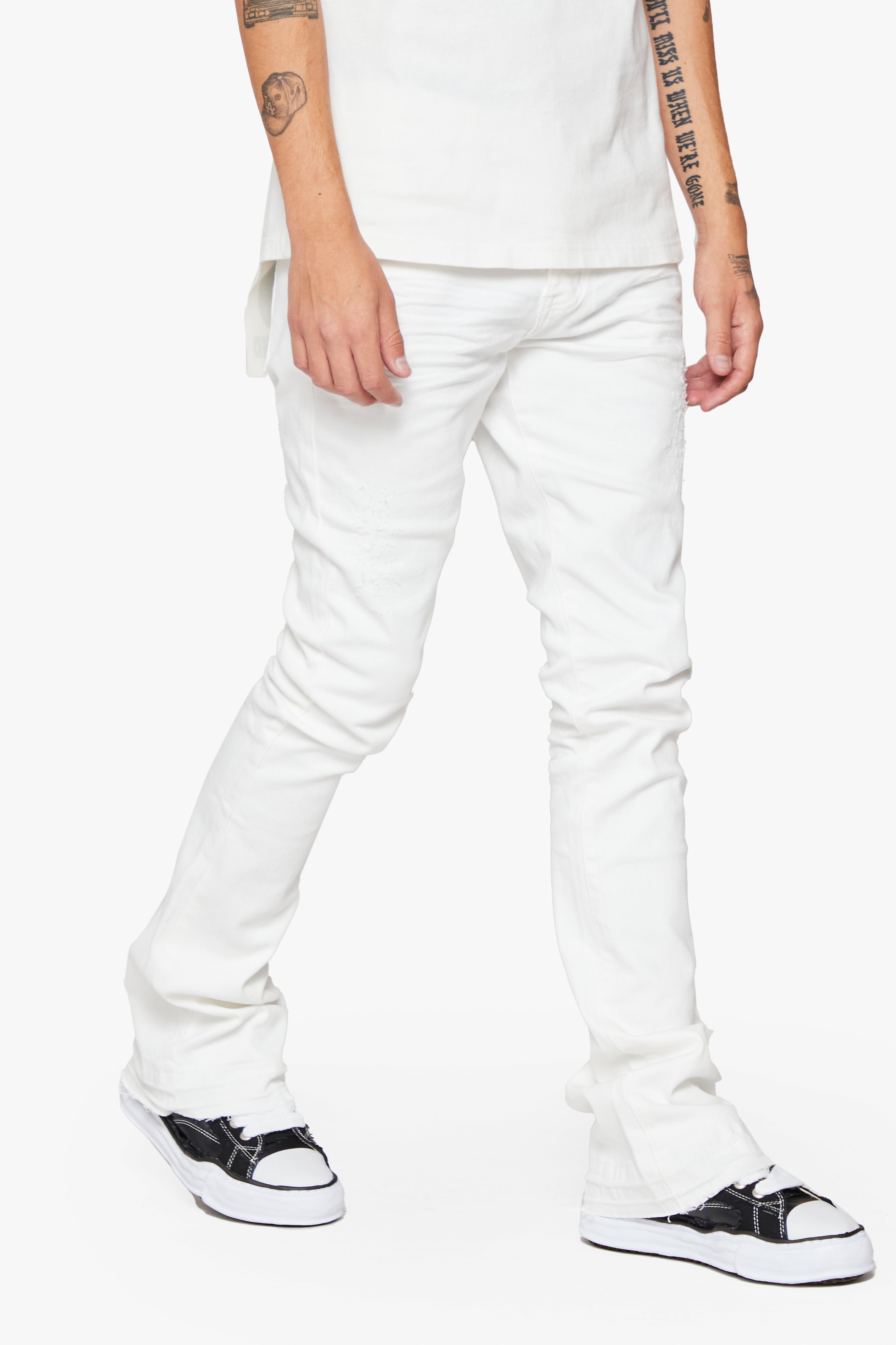 6Thneighborhood Logo Jeans - Stacked