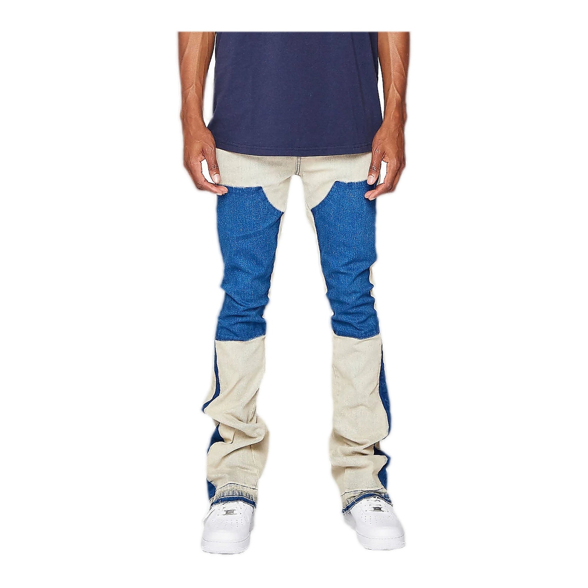 Anom "Flashka" Denim Jeans - Patchwork