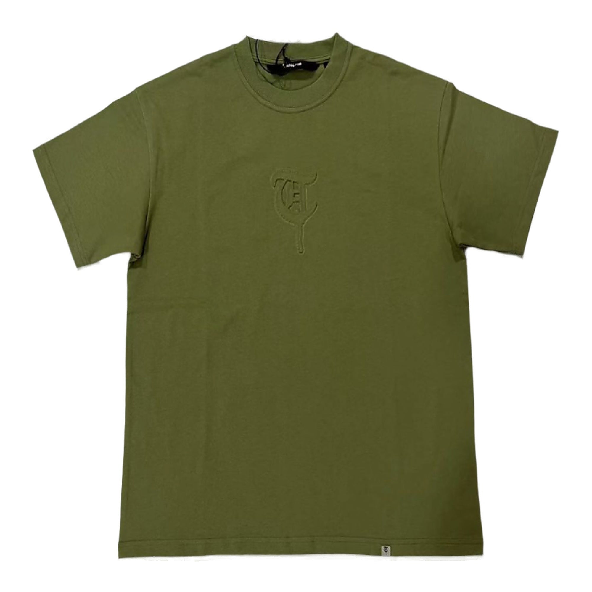 Trnchs "Trnchs Frontline Olive Tee" T-Shirt - Embroidered