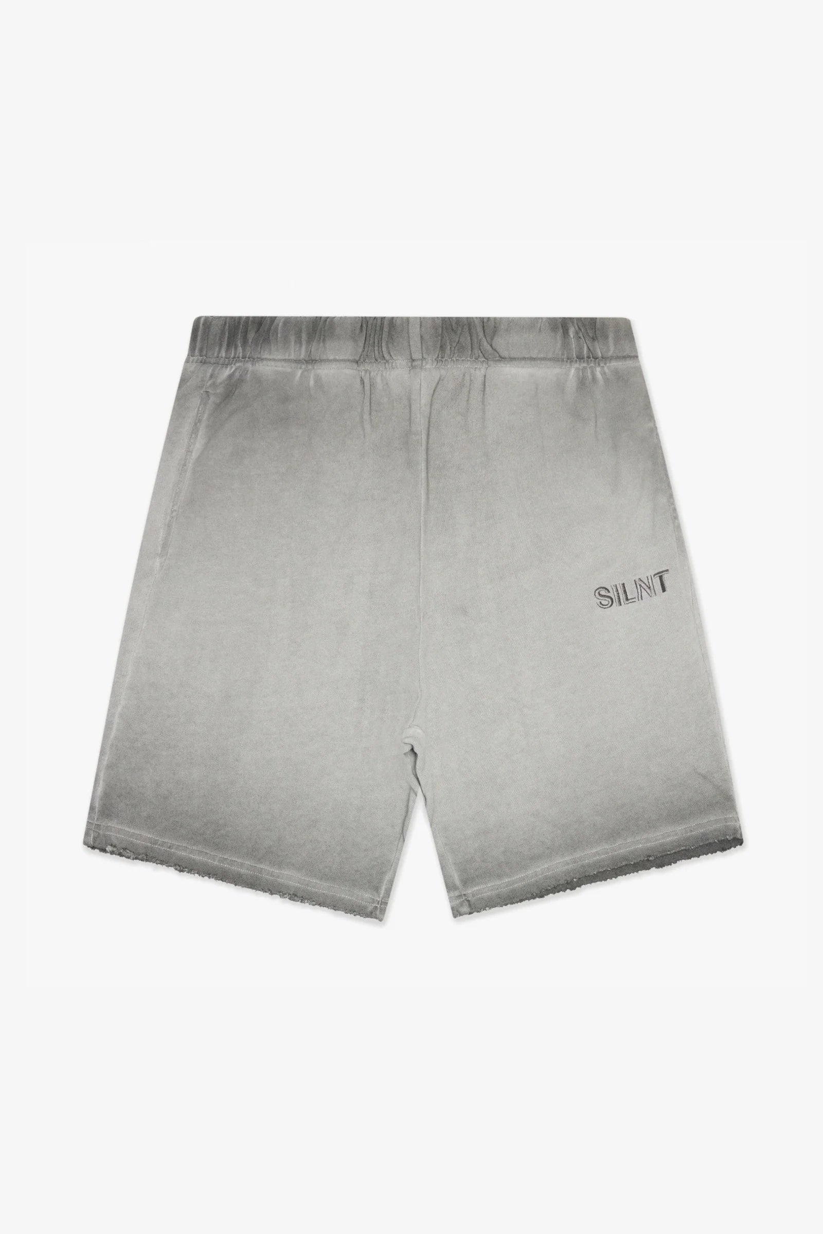 Silnt Chptrs Logo Shorts - Raw Cut Hem