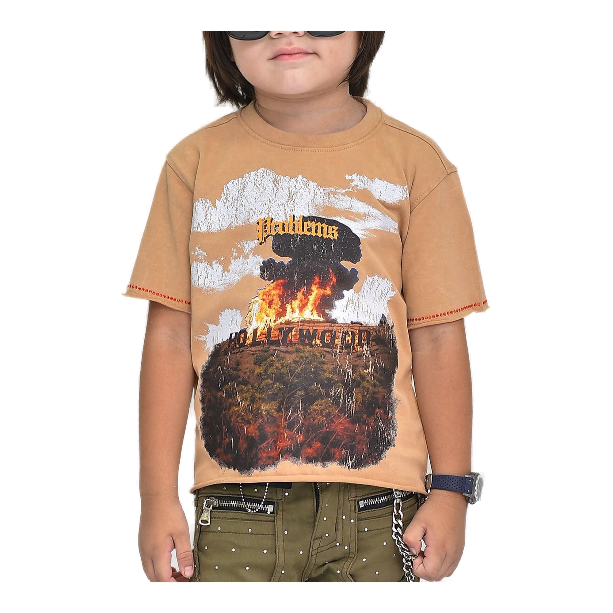 Elite Premium Kids T-Shirt - Tan