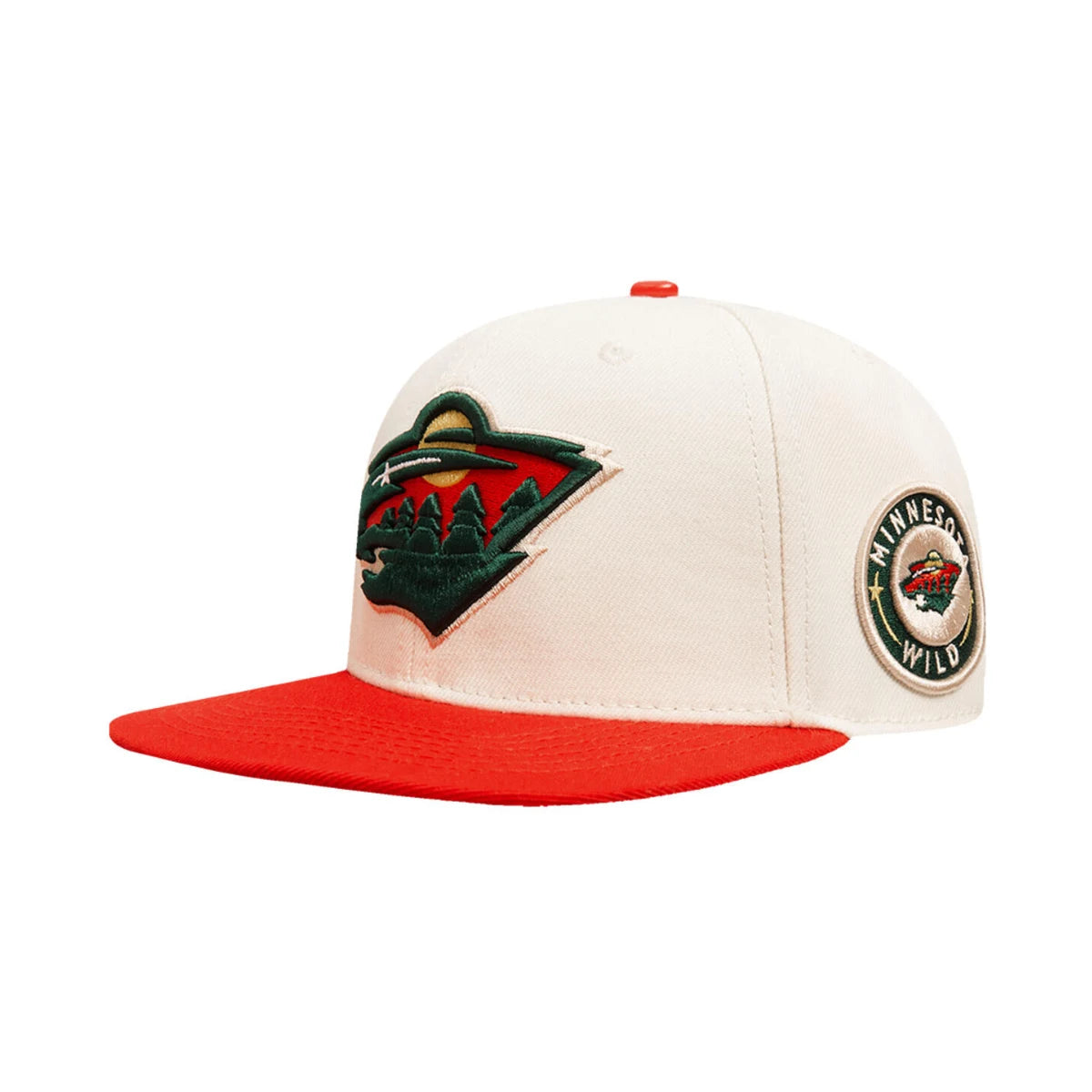Pro Standard "Minnesota Wild Retro Classics Logo Wool Blend" Snapback Hat - Red