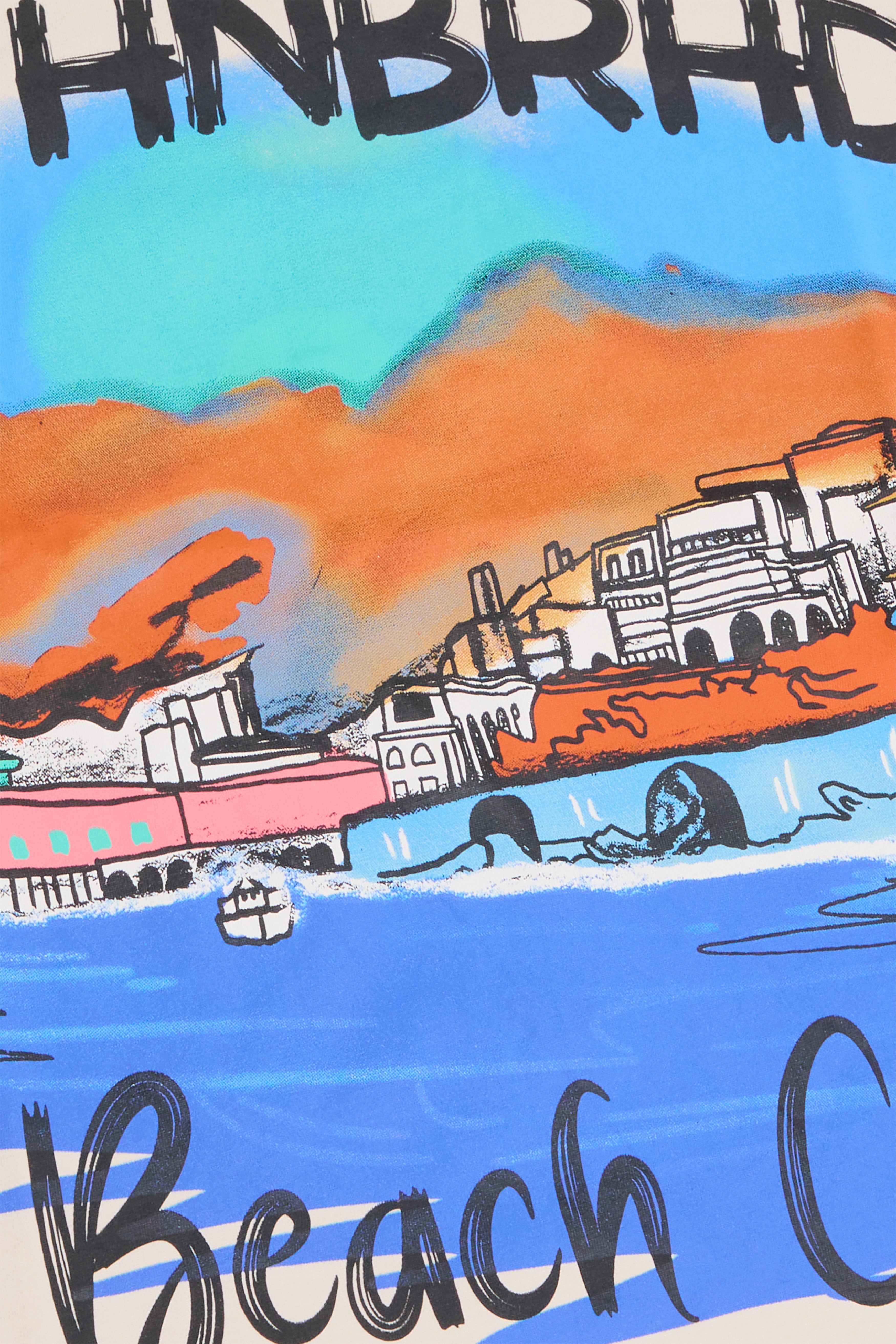 6Th Nbrhd Beach Club Men's T-Shirt - Beige